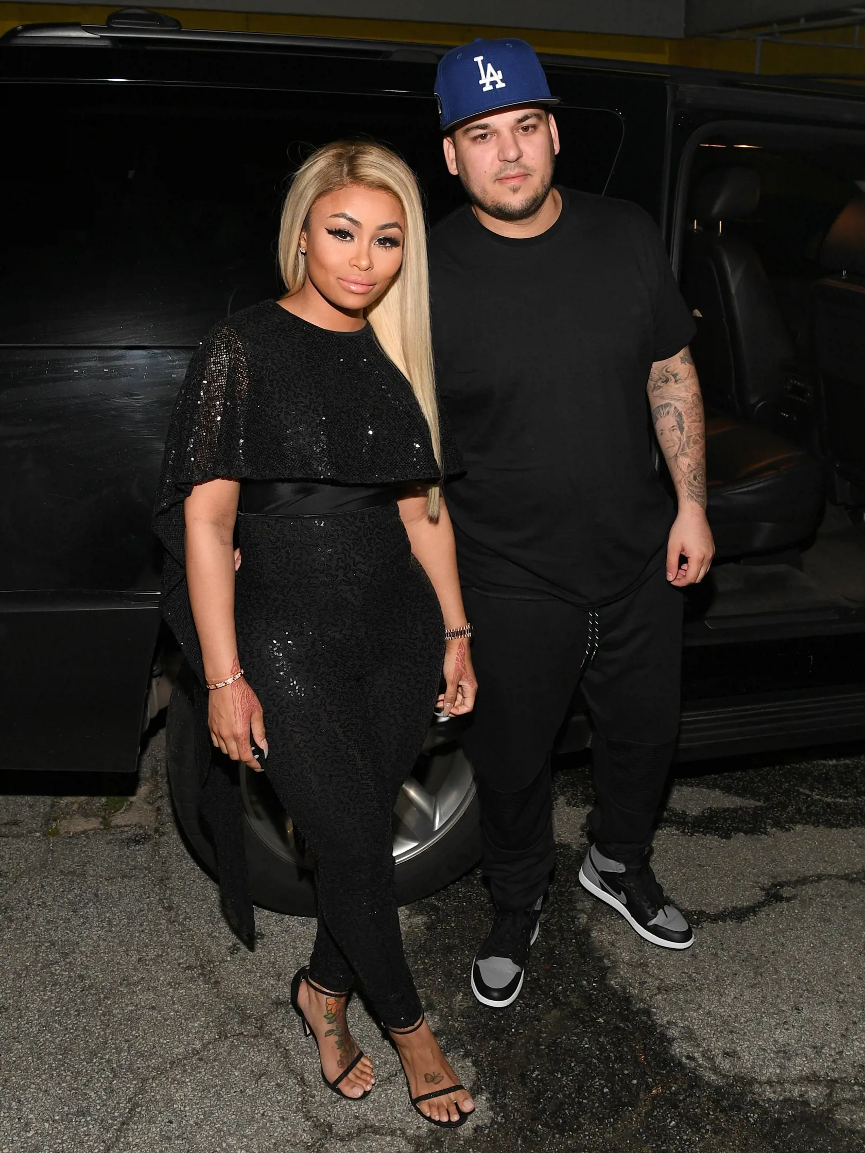 Blac Chyna & Rob Kardashian v nočnom klube.
