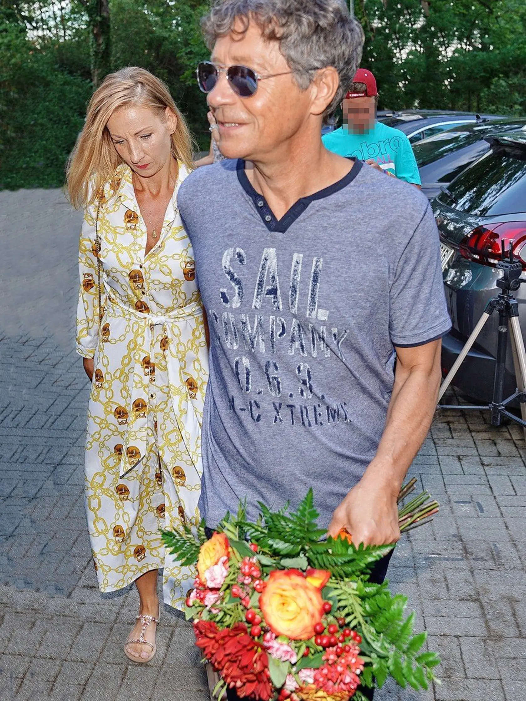 Pavel Kříž s manželkou Jolanu Kijonkovou, riaditeľkou domova pre seniorov.
