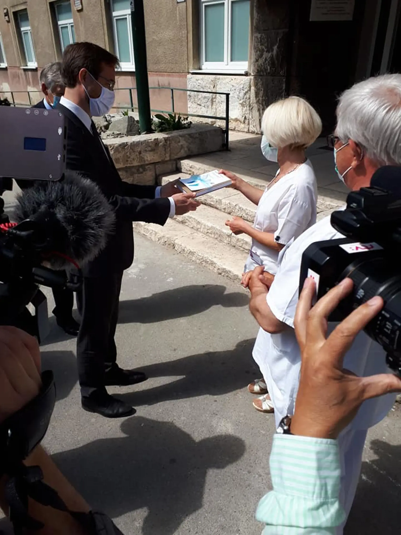 Minister zdravotníctva SR Marek Krajčí na návšteve v Univerzitnej nemocnici v Martine.