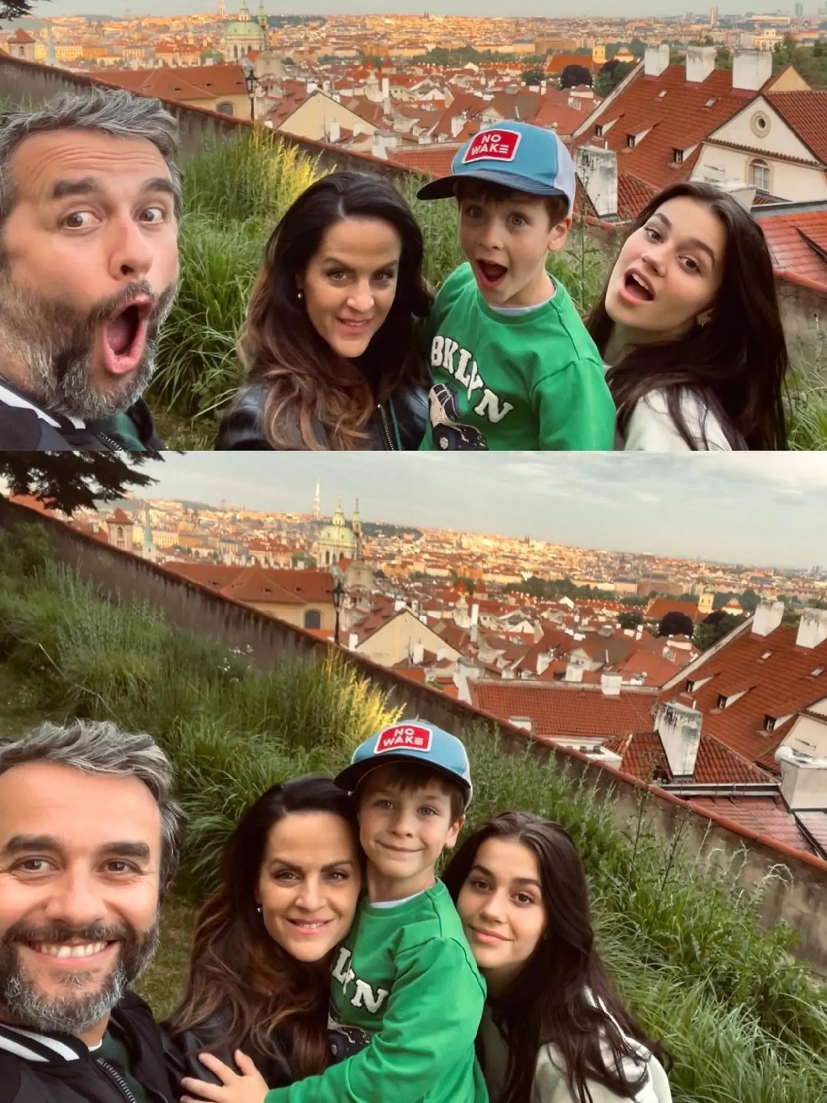 Herec Vlado Kobielsky zobral rodinku na výlet do Prahy. Pozrite, ako jeho najmladší syn Krištof už vyrástol.