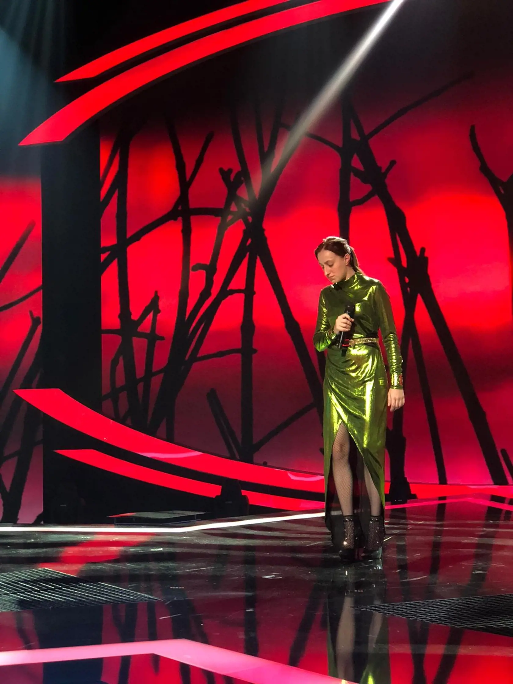 Barbora Piešová počas generálky.