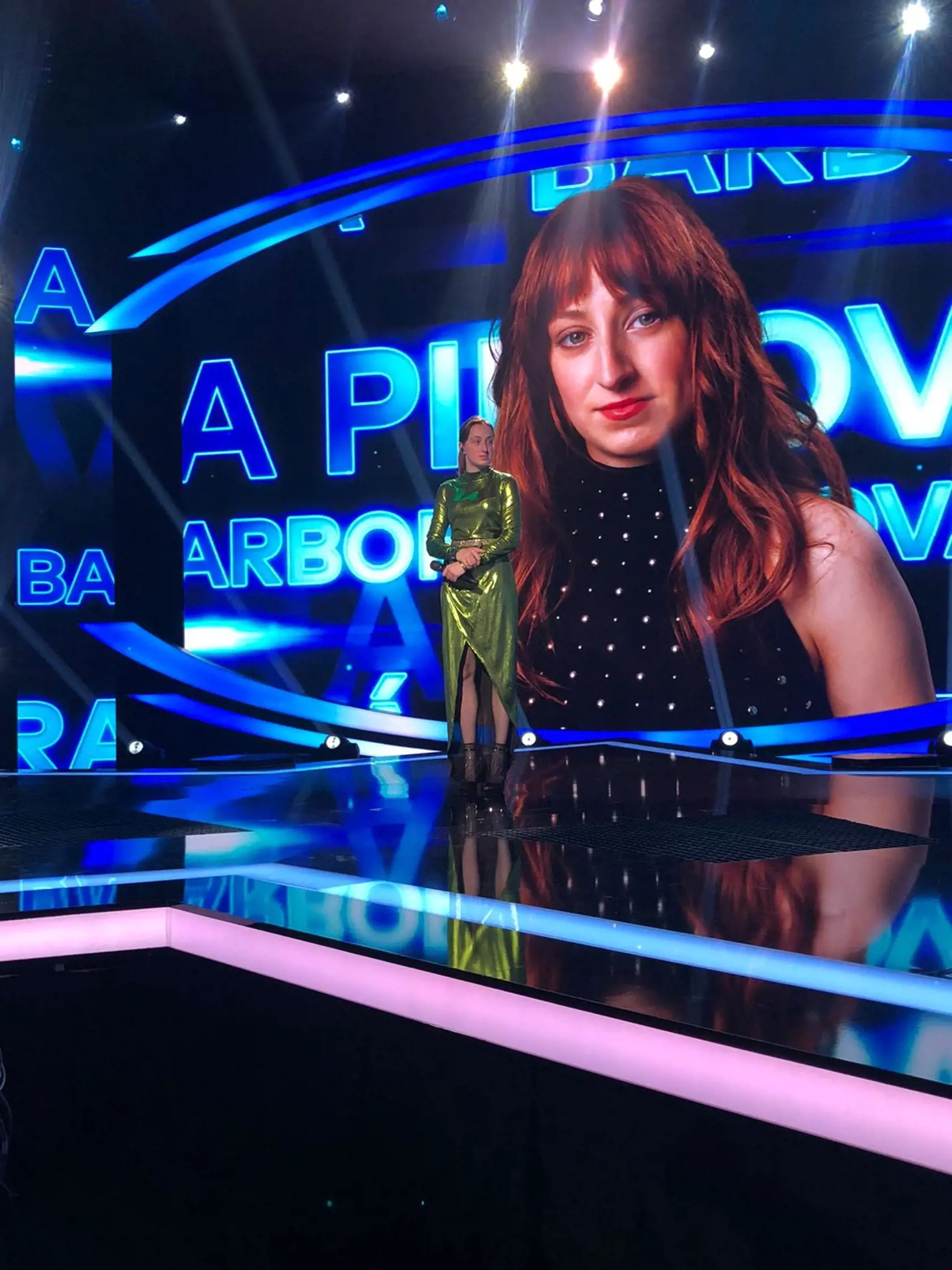 Barbora Piešová počas generálky.
