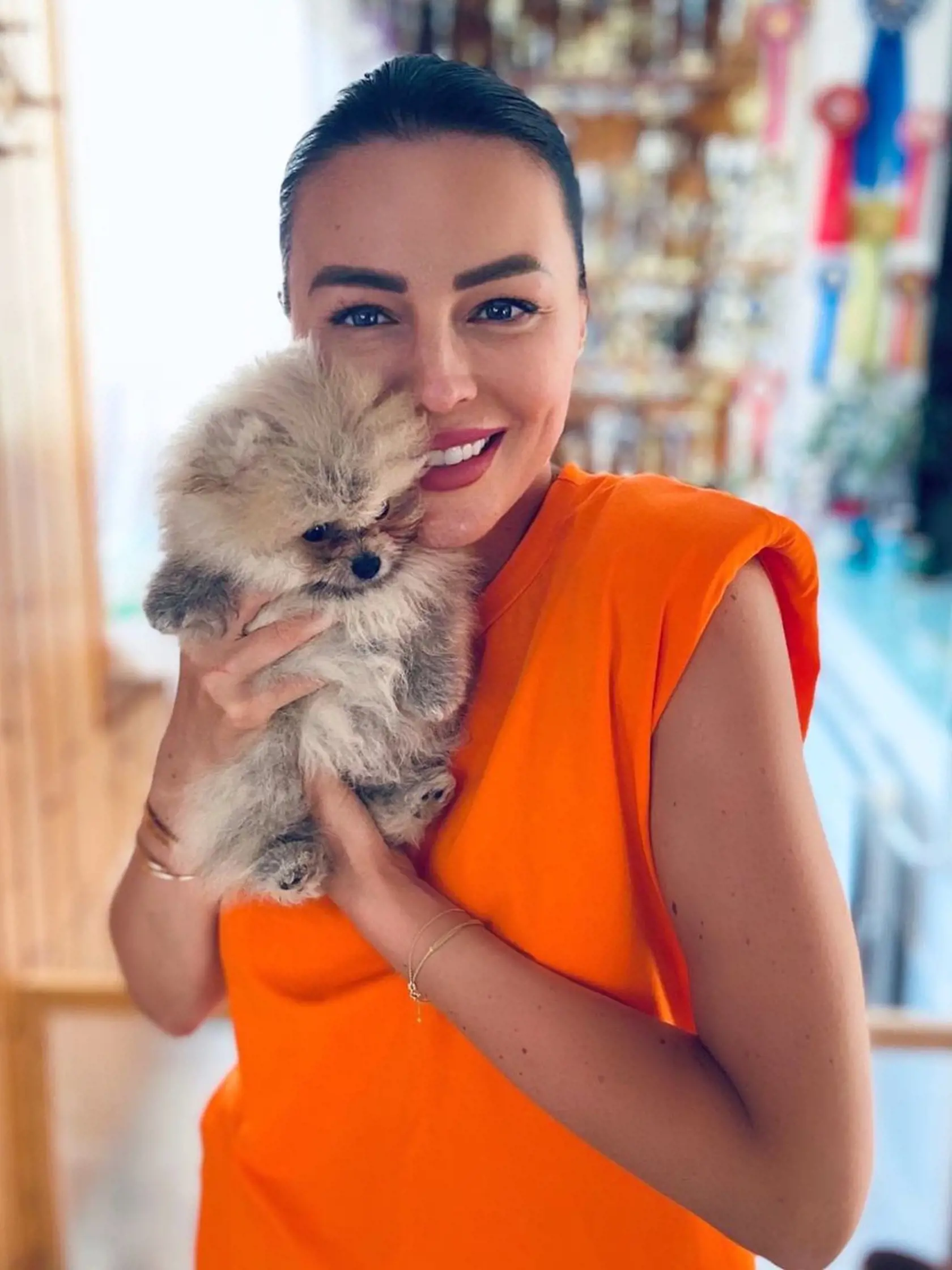 Kristína sa vo svojom tele nikdy necítila lepšie.