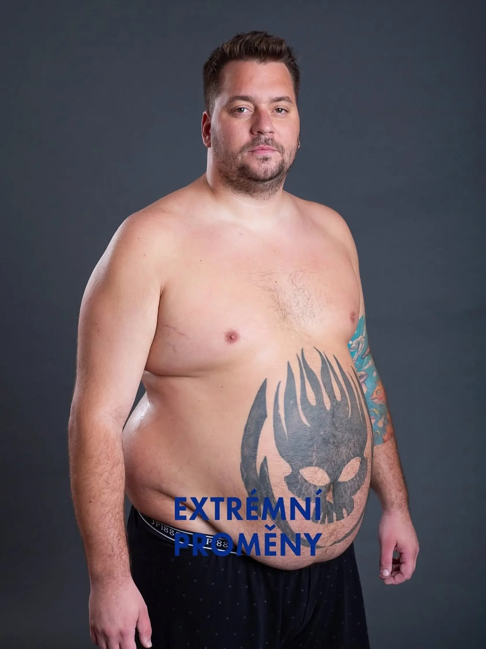 Libor predtým vážil 165 kilogramov.