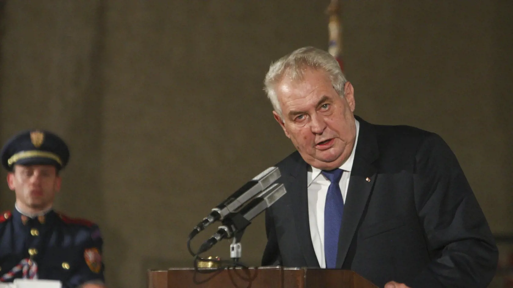 Na snímke je Miloš Zeman.