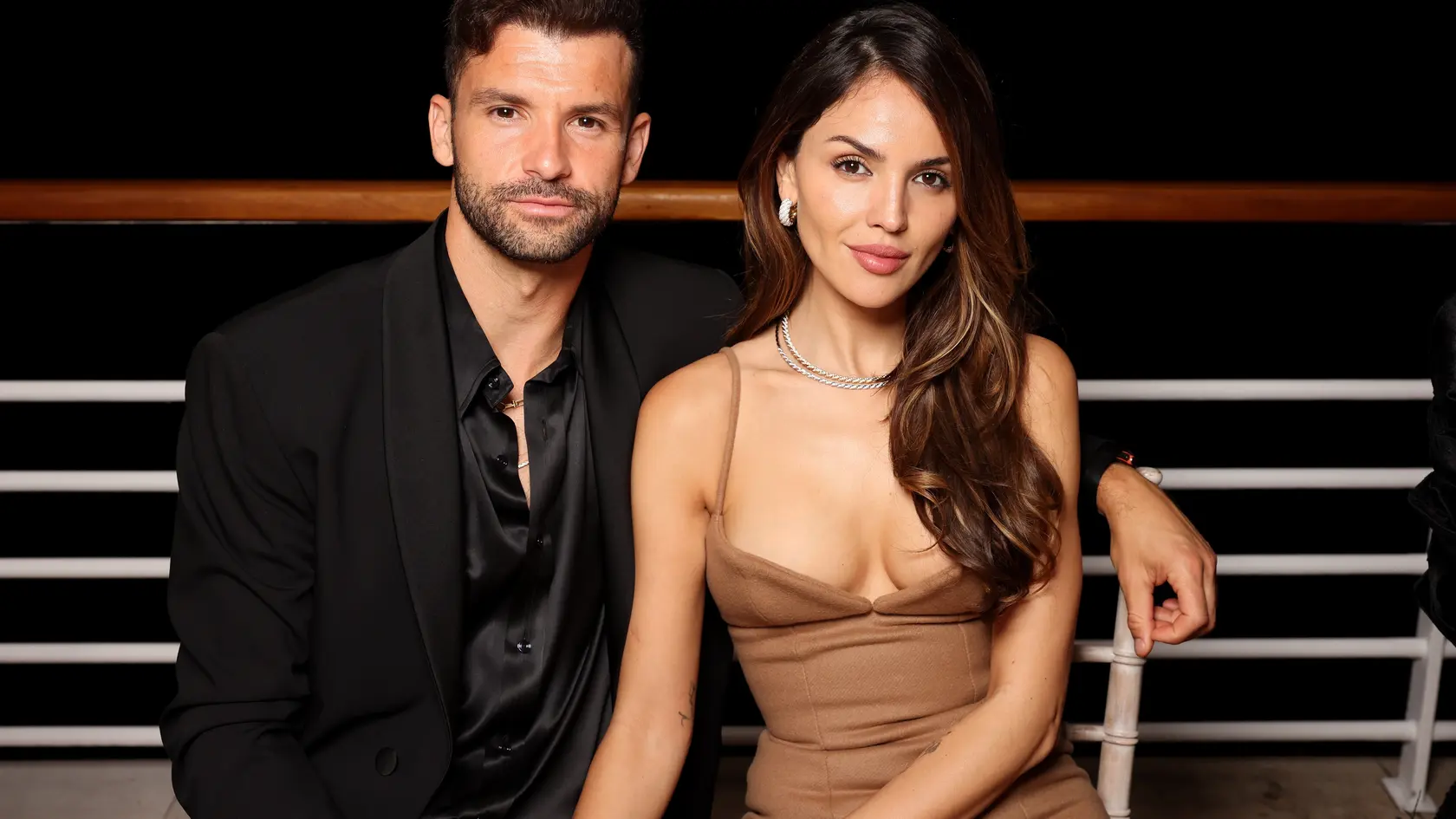 CAP D'ANTIBES, FRANCE - MAY 15: CAP D'ANTIBES, FRANCE - MAY 15: Grigor Dimitrov and Eiza González attend the Red Sea Film Foundation's "Women In Cinema" Gala at Hotel du Cap-Eden-Roc on May 15, 2025 in Cap d'Antibes, France. (Photo by Arnold Jerocki/Getty Images for Red Sea Film Foundation)