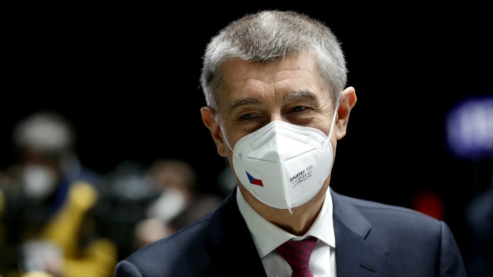KK55 Praha - Český premiér Andrej Babiš počas tlačovej konferencie v novom očkovacom centre v budove O2 Universum v Prahe 9. apríla 2021. V hale sa malo podľa podľa pôvodného plánu začať očkovať už od 11. apríla. Nakoniec se však otvorenie veľkokapacitného očkovacieho centra odkladá o tri týždne. V piatok sa tam uskutočnila generálna skúška. FOTO TASR/AP
Czech Republic's Prime Minister Andrej Babis holds a press conference at the National vaccination center in Prague, Czech Republic, Friday, Apr