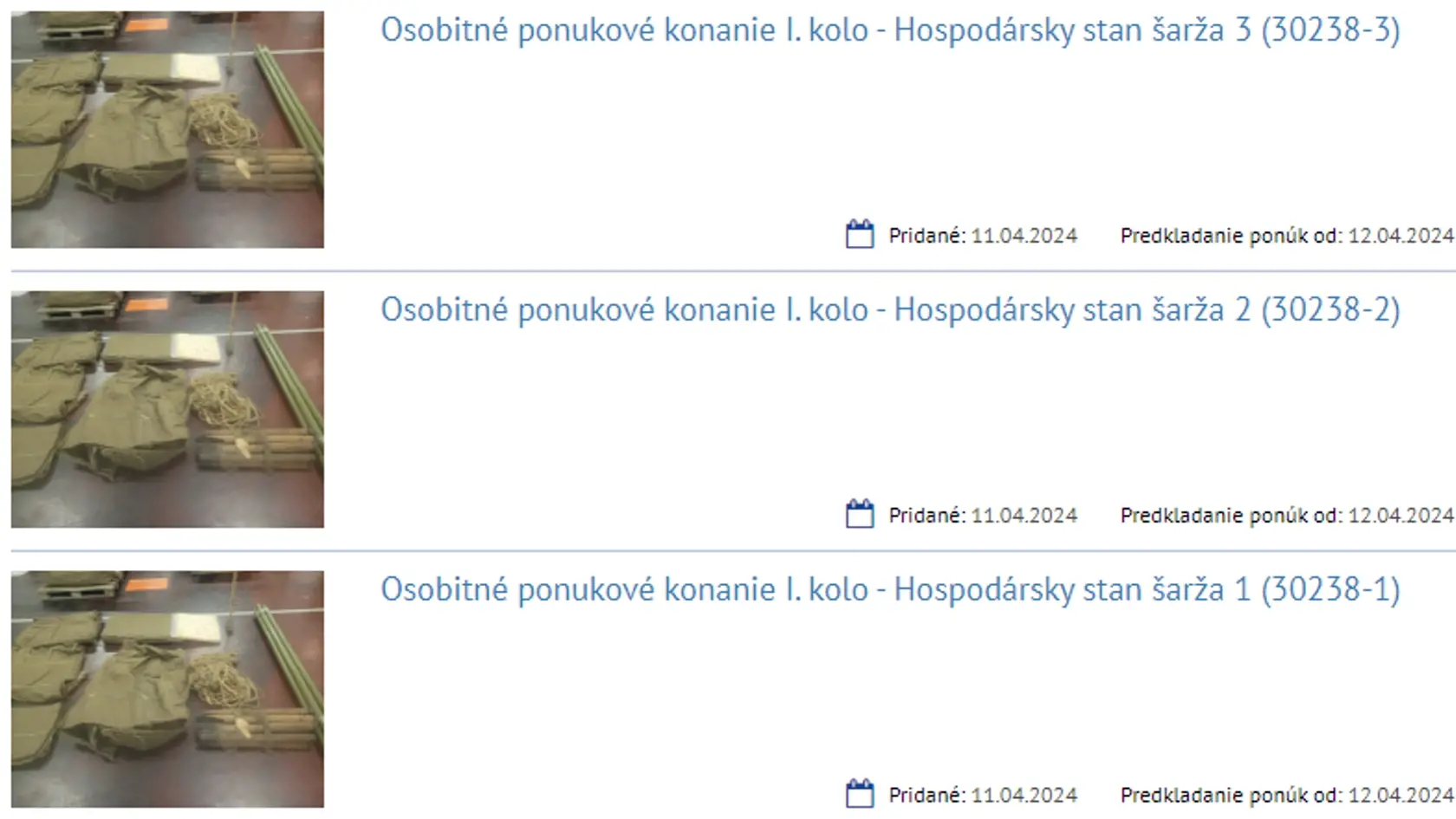 Ministerstvo financií predáva napríklad aj staré hospodárske stany. V popise ministerstvo predstaví daný predmet, opíše jeho súčasti a ponúkne potencionálnym záujem ako majetok kúpiť.