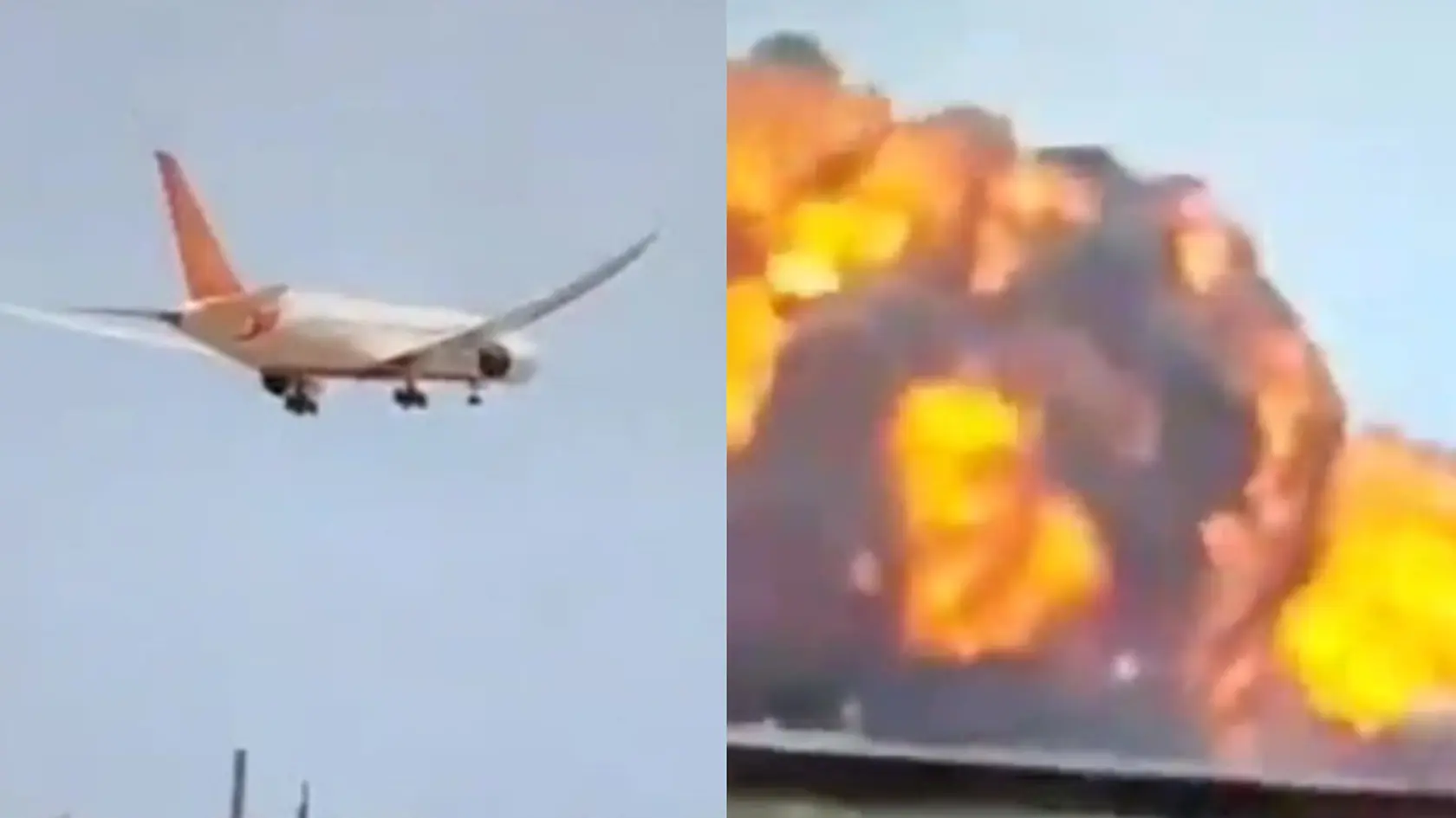 Lietadlo typu Boeing 787-8 Dreamliner sa zrútilo do štvrte Méghání Nagar v Ahmadábáde a dopadlo na budovu študentského internátu. 