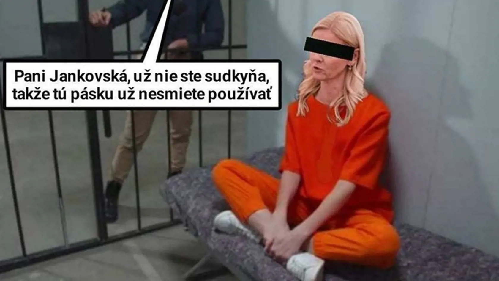 Jankovská s páskou
