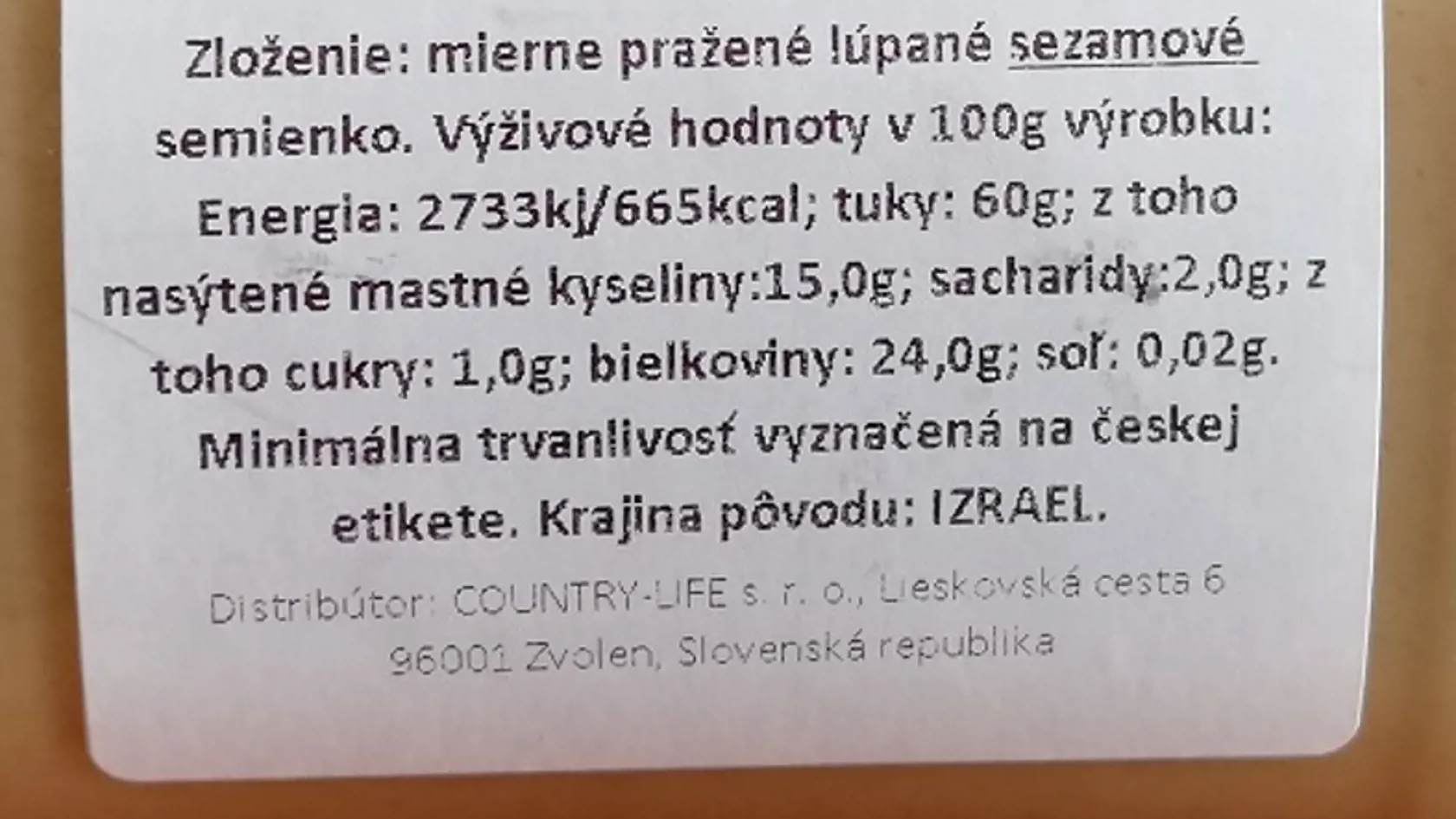 Sezamovú rastlinnú omáčku Tahini museli stiahnuť z trhu