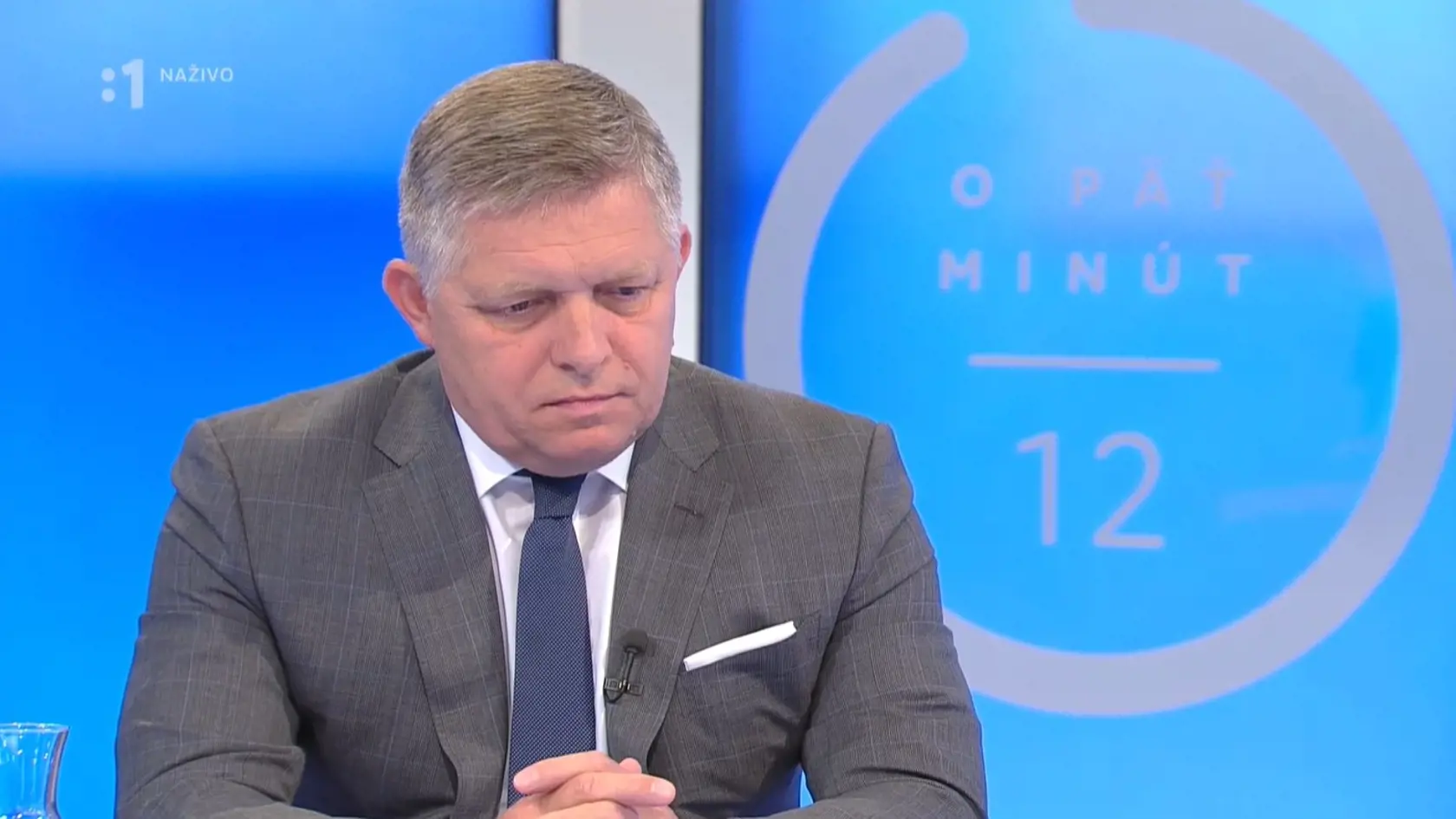 Robert Fico v nedeľnej diskusnej relácii.