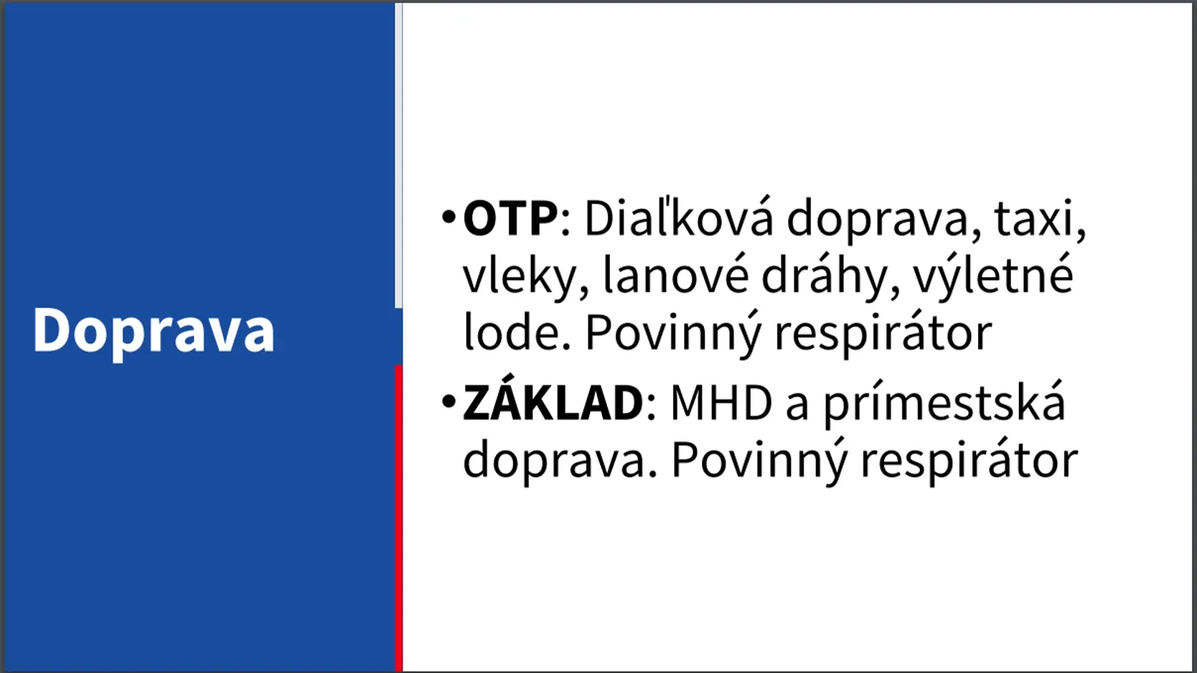 Odteraz už nebudú opatrenia platiť podľa situácie v okrese, ale od toho, či ste očkovaní, prekonali ste covid, máte negatívny test alebo nič z toho.