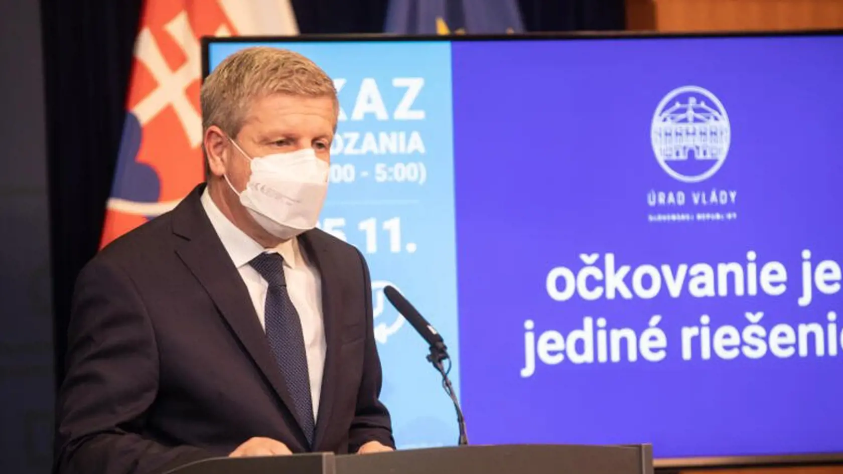 Na snímke minister zdravotníctva SR Vladimír Lengvarský, ktorý informoval o novej forme pravidiel.