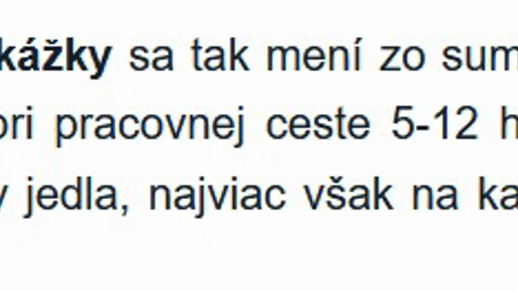 Nové sumy stravného.