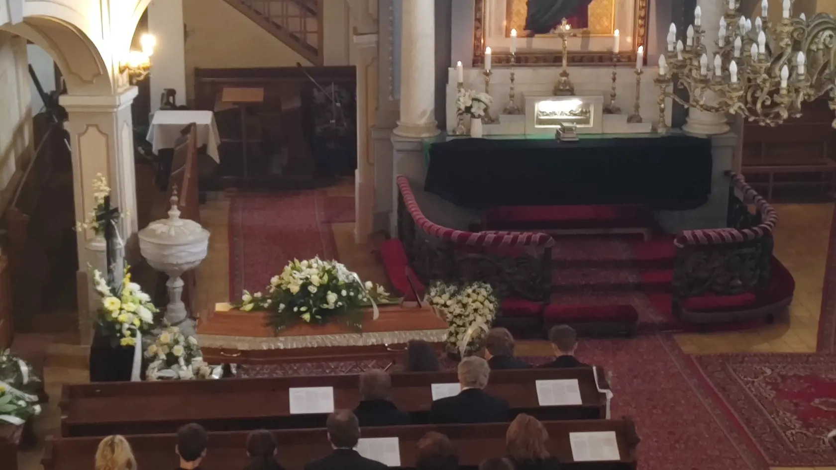 Rozlúčka so Sashom v banskobystrickom evanjelickom kostole.