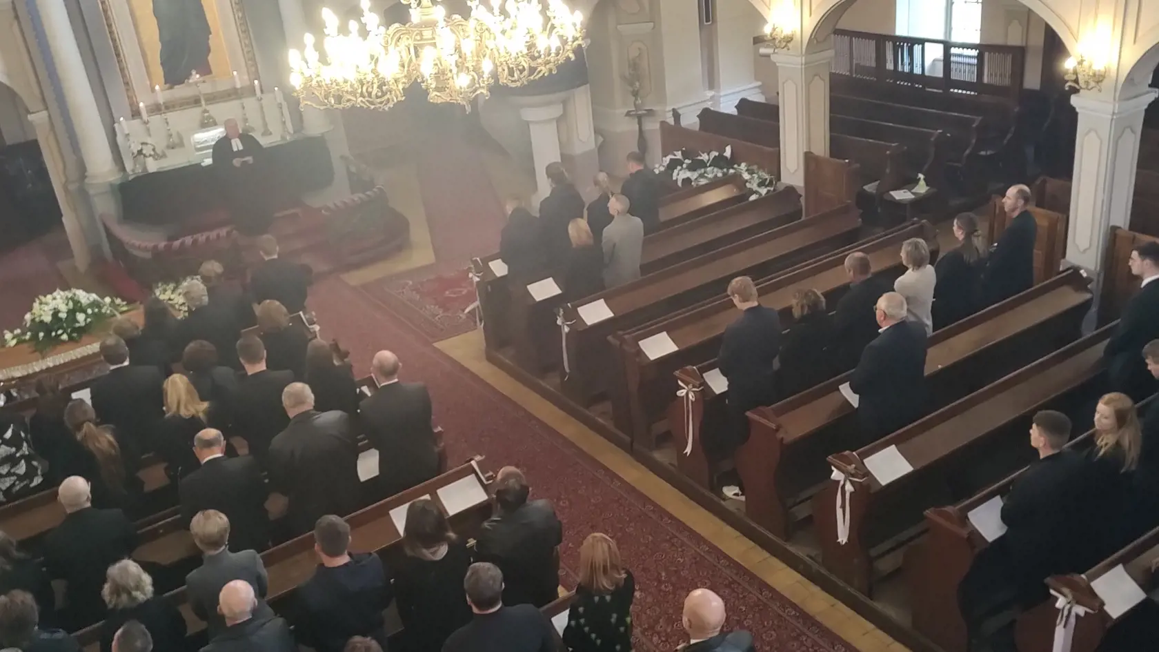 Posledná rozlúčka v evanjelickom kostole so Sashom Slovíkom v Banskej Bystrici.