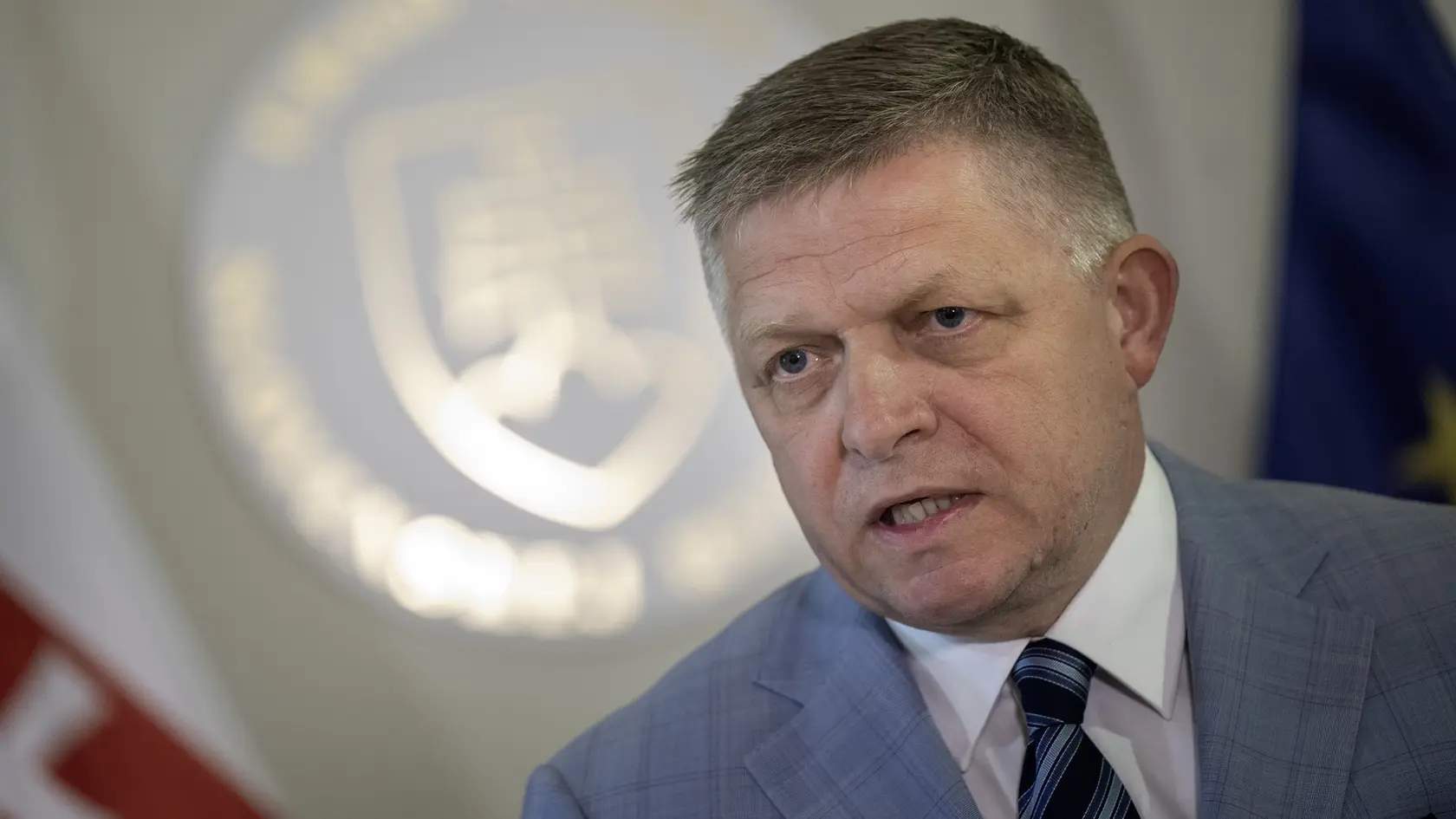 Na snímke premiér SR Robert Fico (Smer-SD) počas tlačovej konferencie po skončení rokovania 86. schôdze vlády SR 23. apríla 2025 v Bratislave.