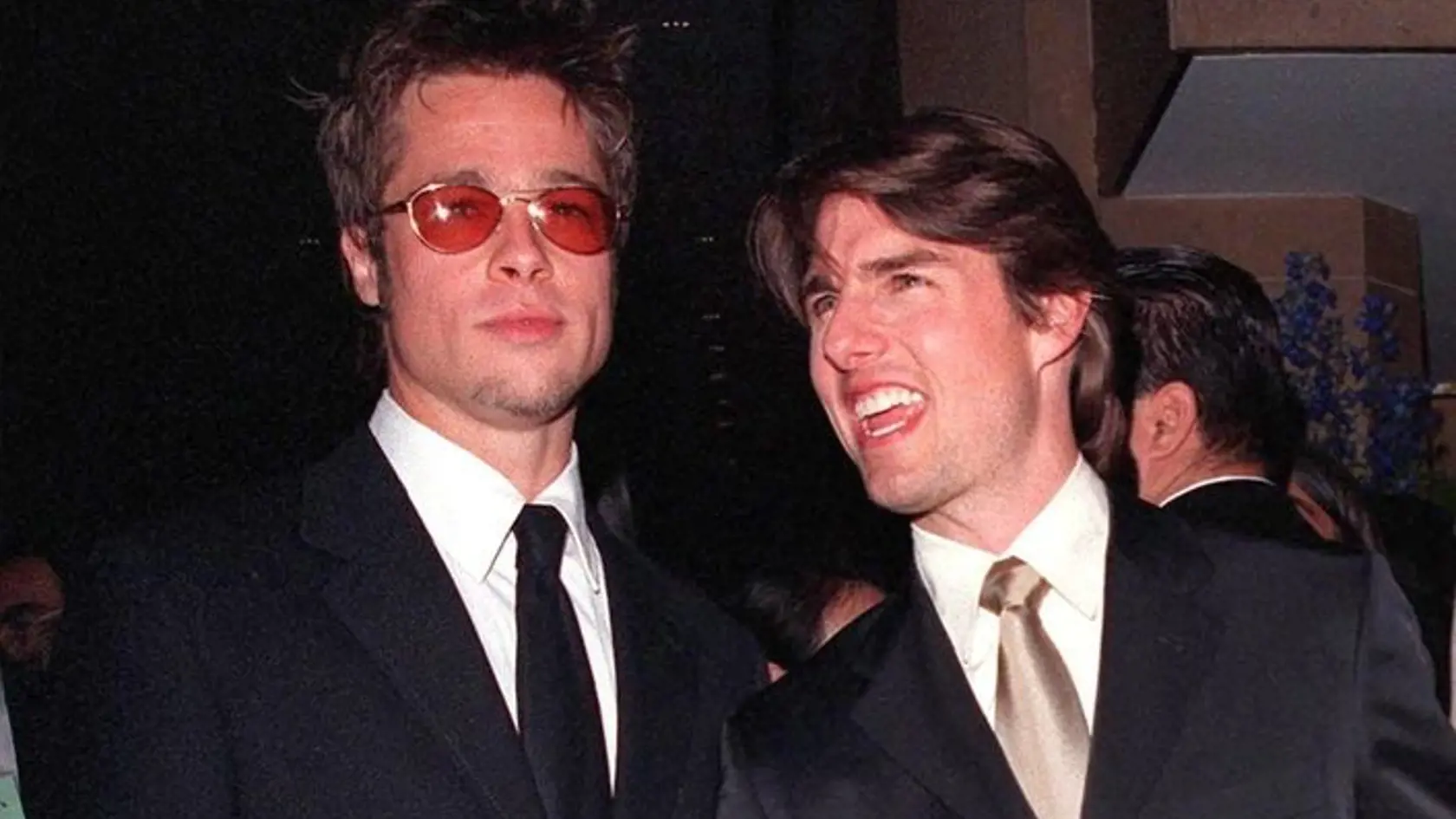 17apr98:,Actors,Tom,Cruise,(right),&,Brad,Pitt,At,The