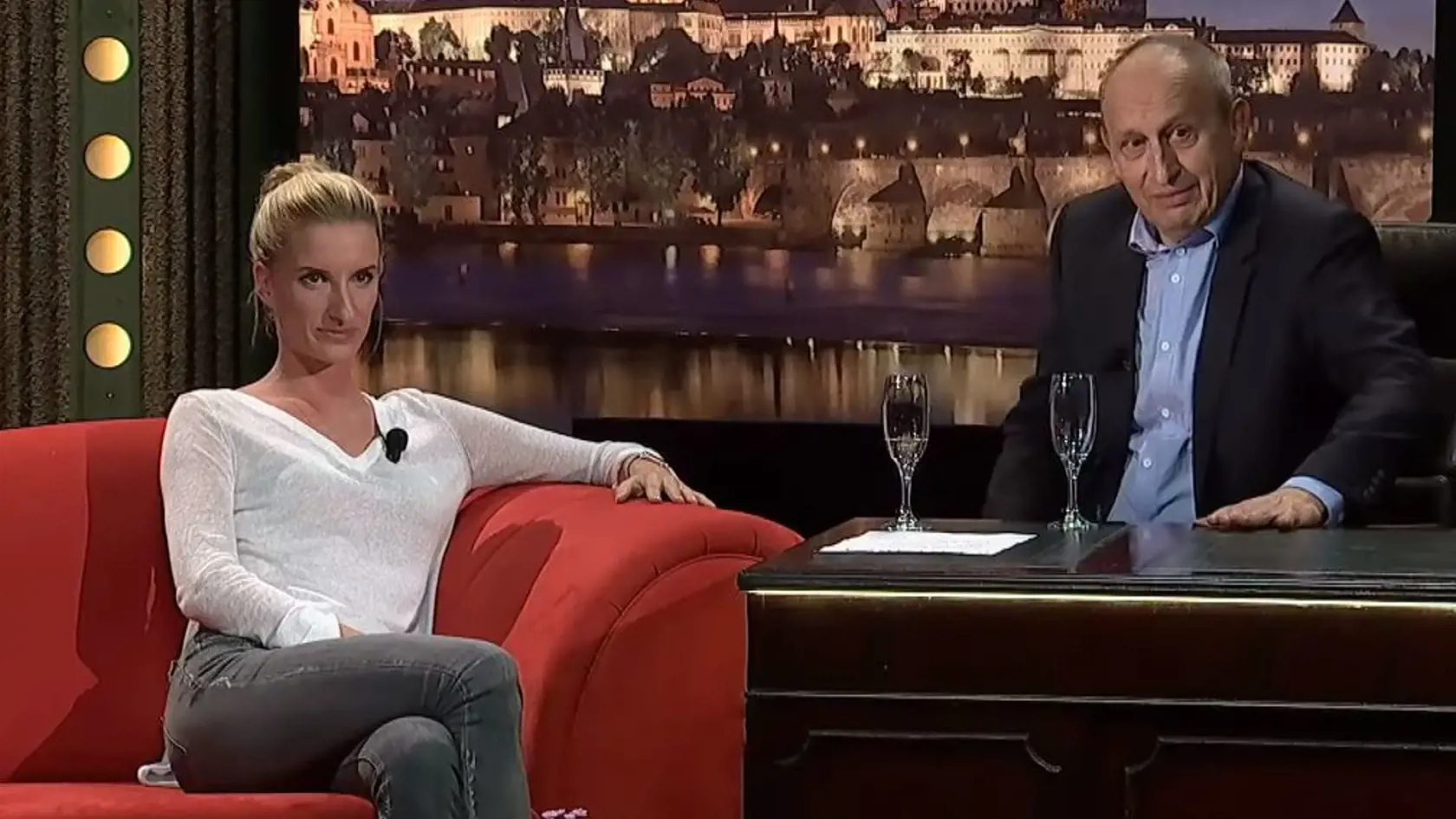 Obľúbený moderátor Jan Kraus s Adelou Vinczeovou.