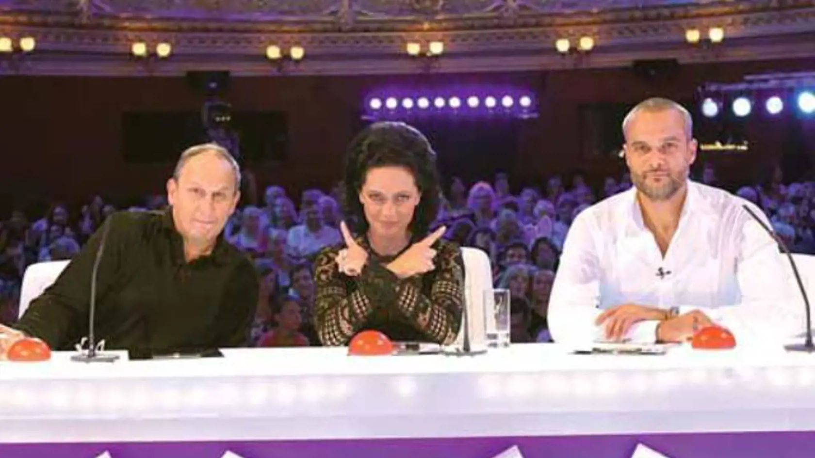 Porotcovia Česko Slovensko má
talent: zľava Jan Kraus, Lucie Bílá
a Jaro Slávik.