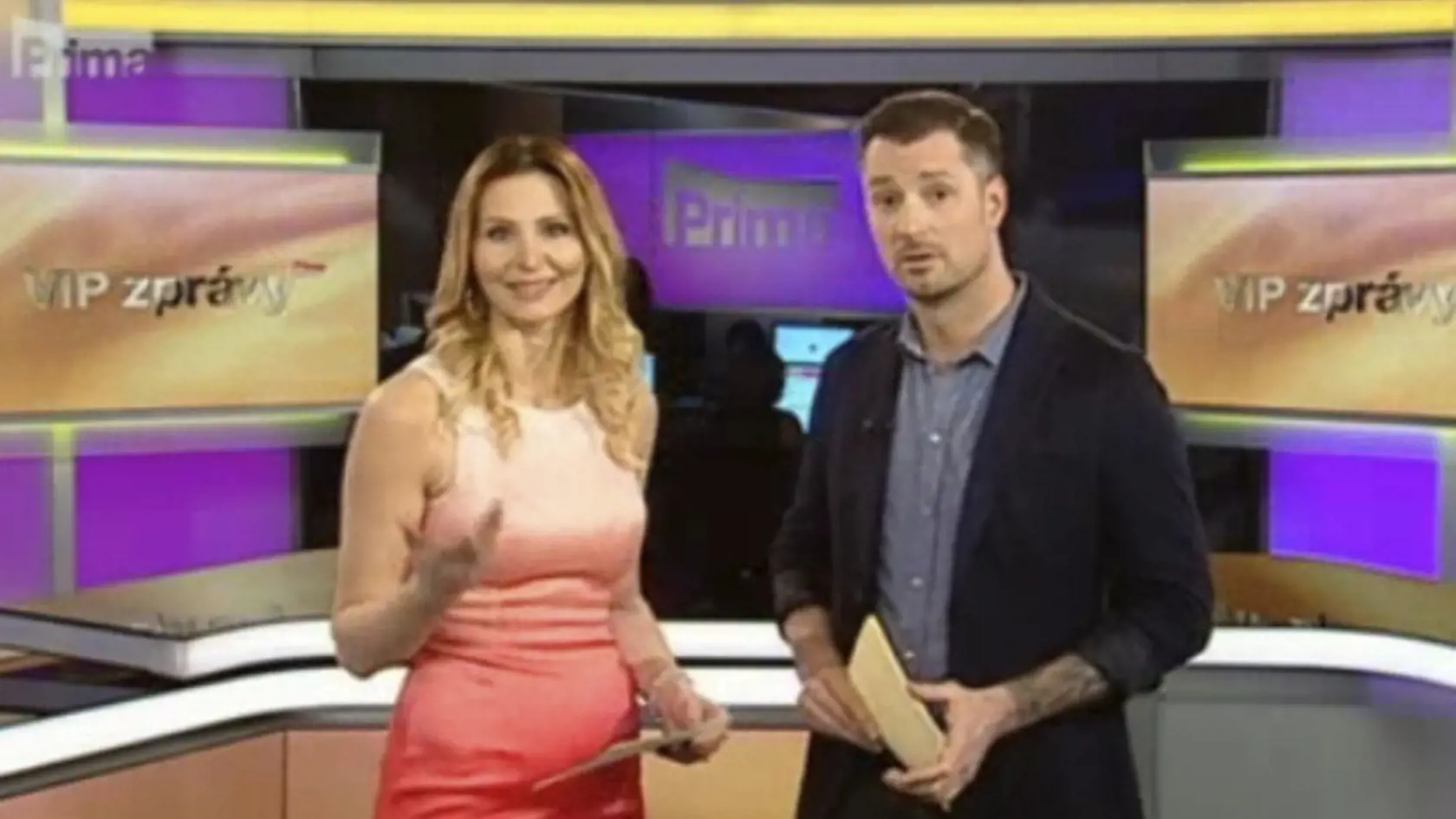 Gottová v čase, keď moderovala v Prima TV.