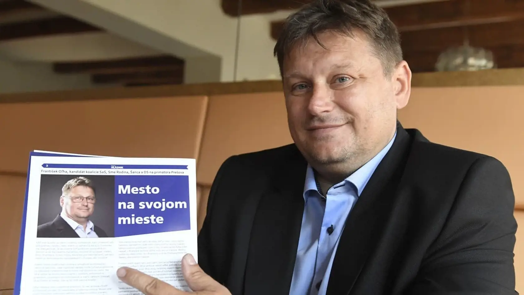 Takto lákal František Oľha v kampani svojich voličov.