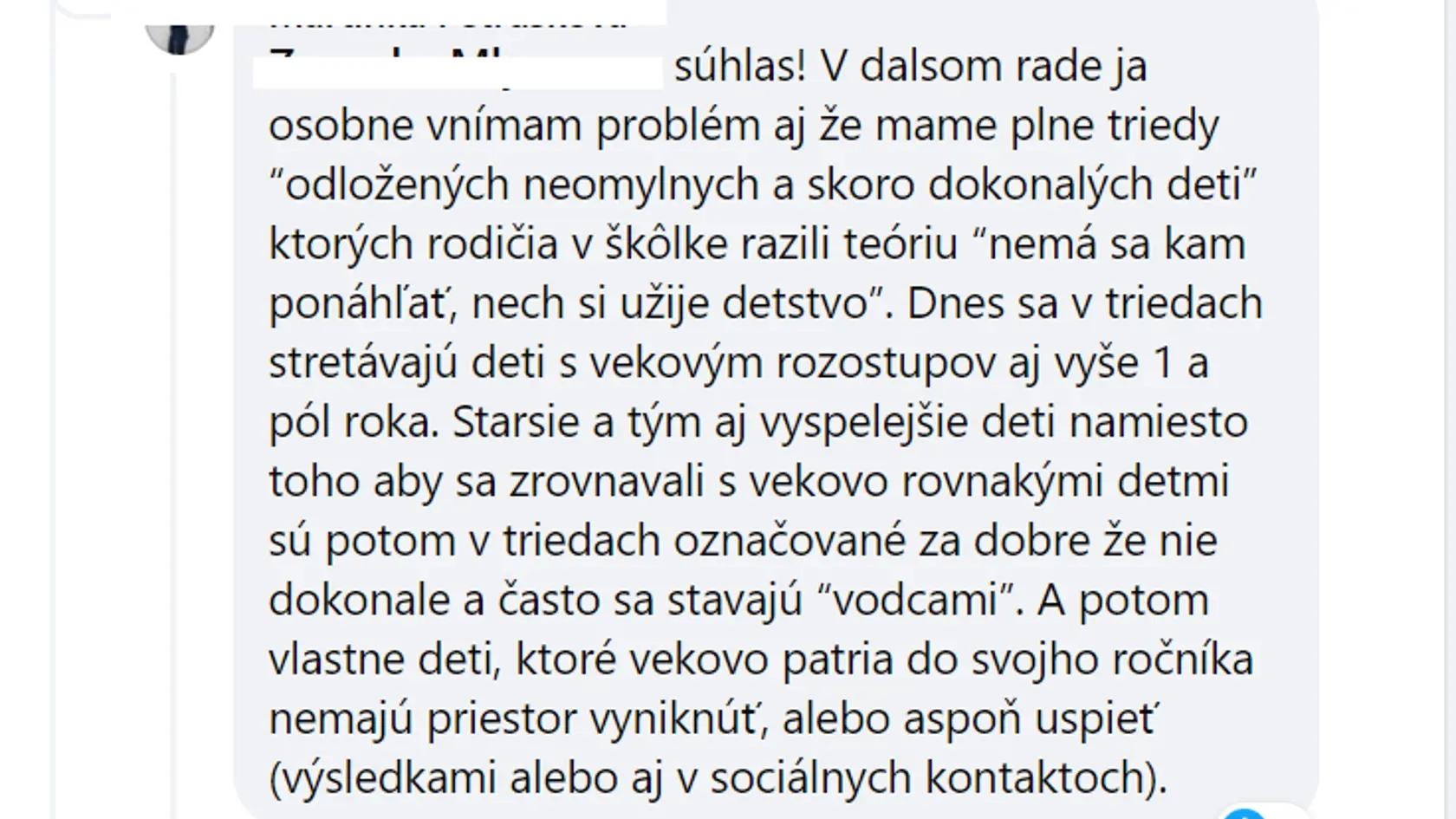 Názory komentujúcich na prípad.