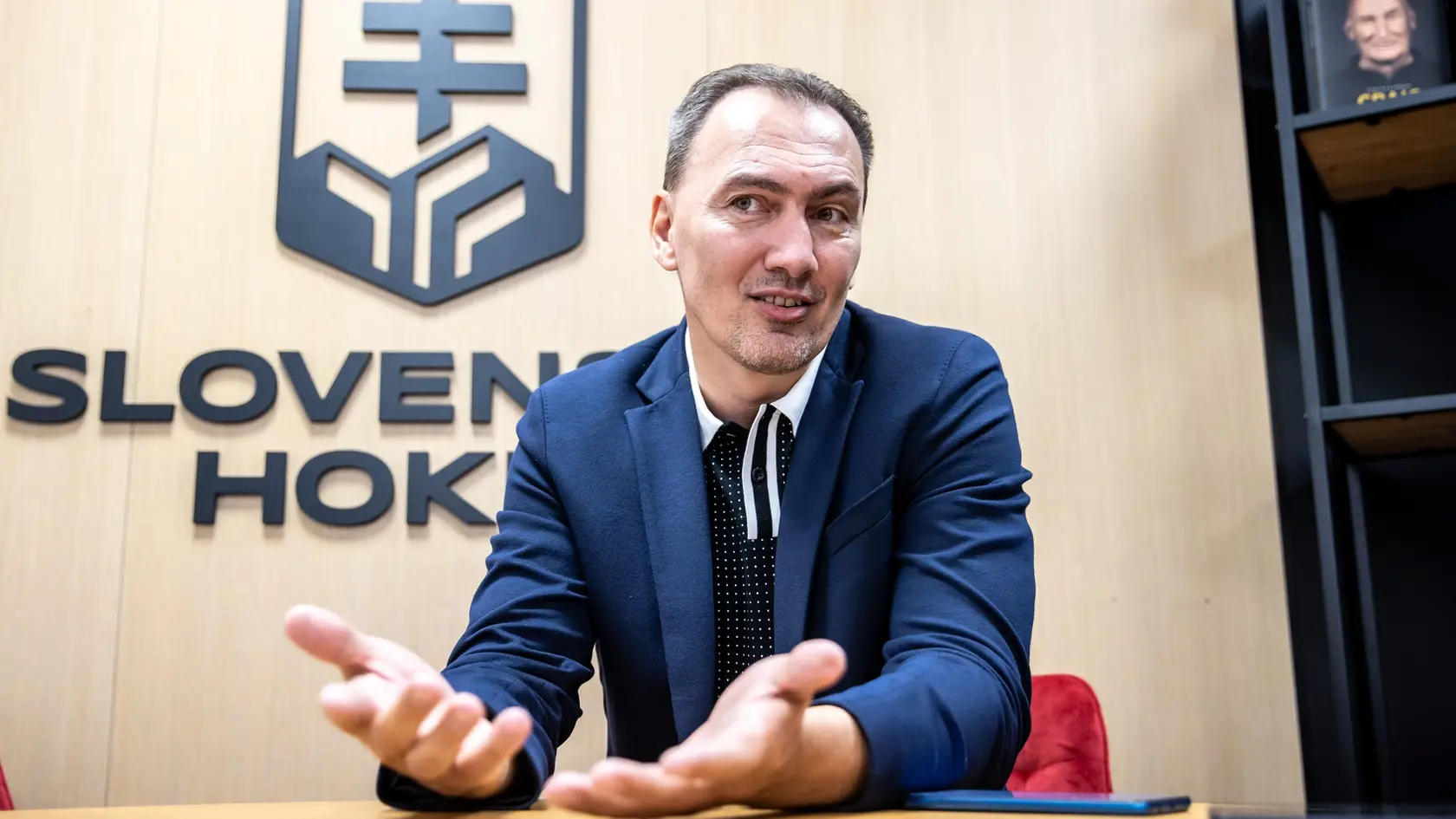 Na snímke prezident Slovenského zväzu ľadového hokeja Miroslav Šatan.