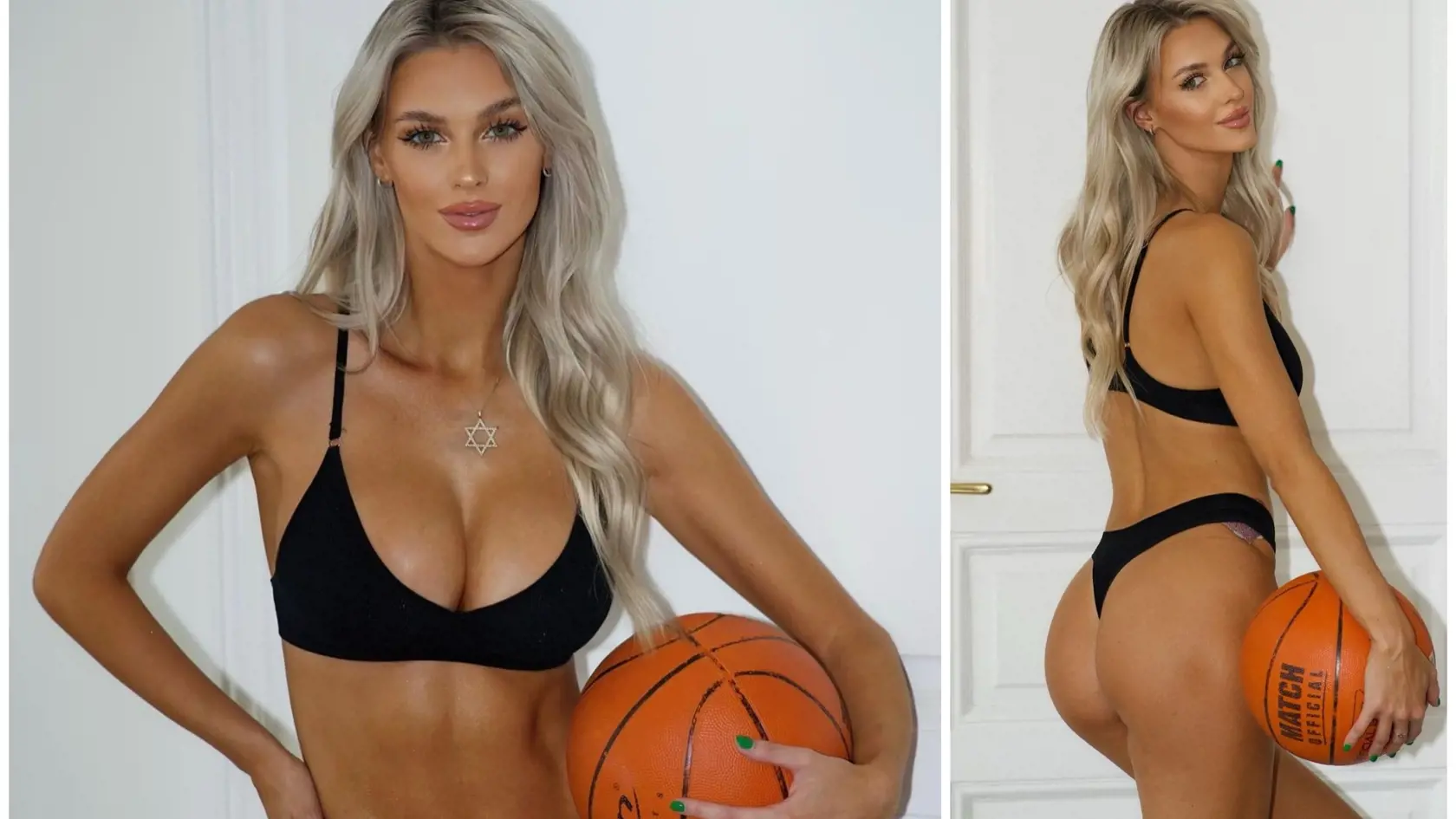 Veronika Rajek a jej odvážne fotky s basketbalovou loptou.