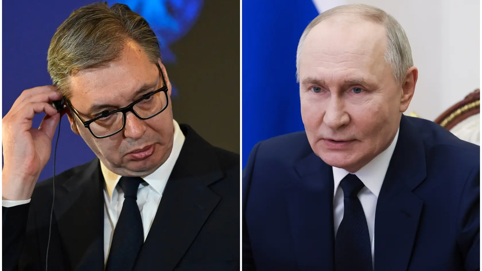 Prezident Srbskej republiky Aleksandar Vučić a ruský prezident Vladimir Putin.