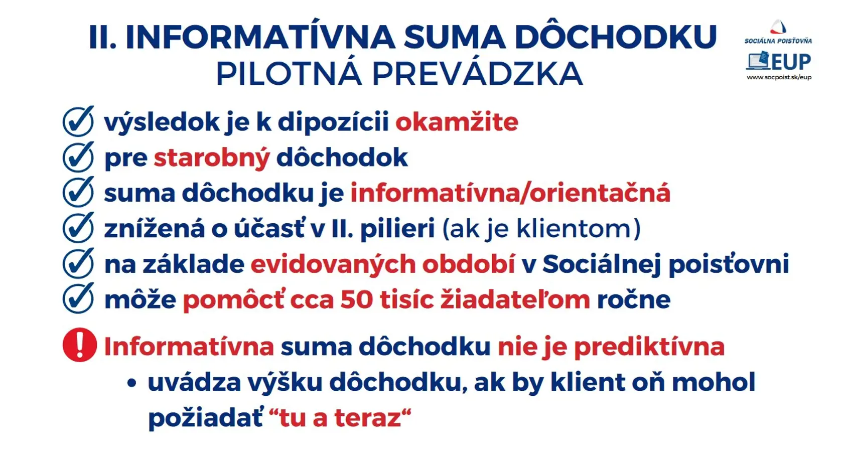 Jednoducho online si môžete zistiť informatívnu sumu dôchodku.