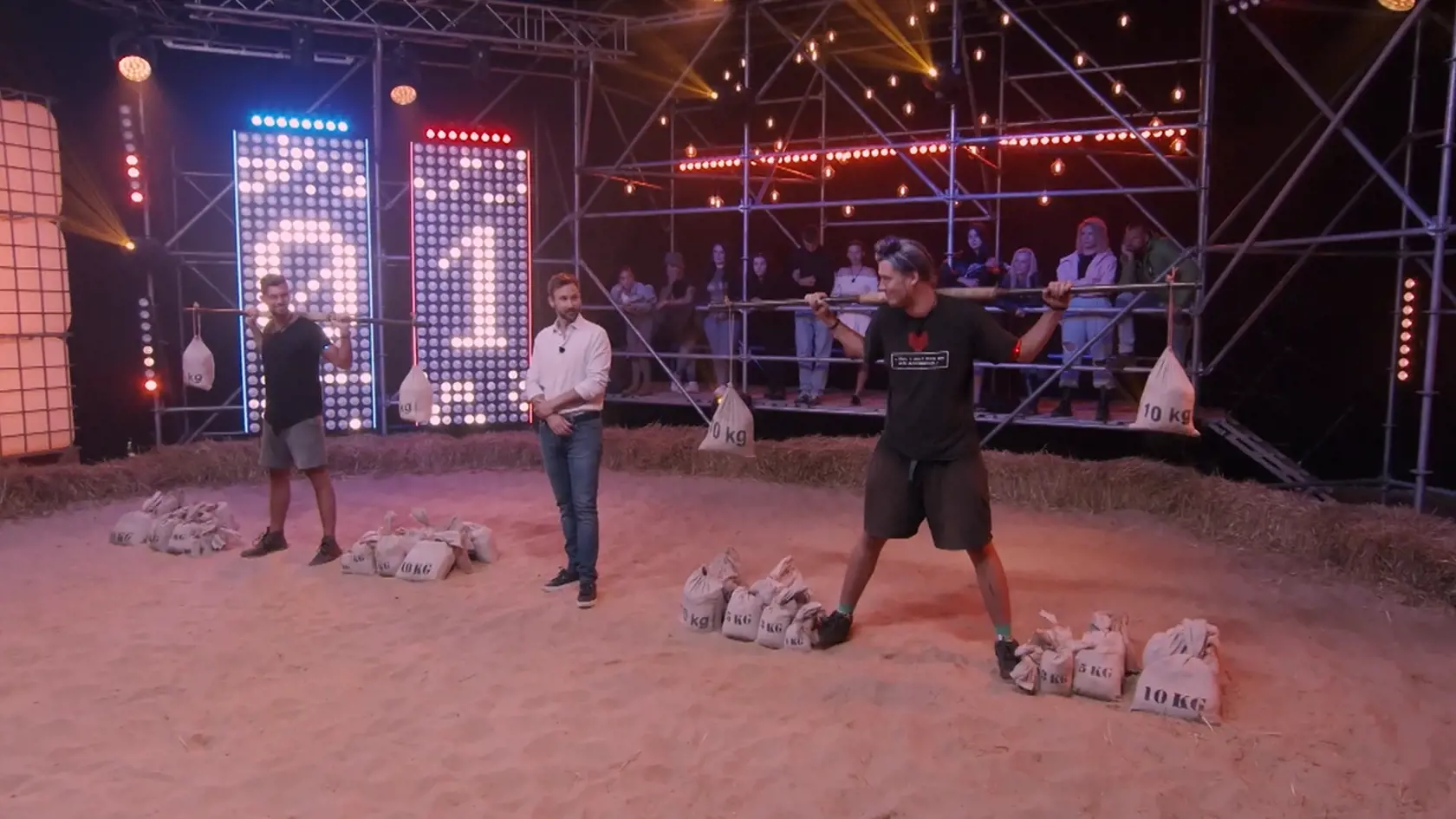 V druhej disciplíne mali duelanti udržať váhu.