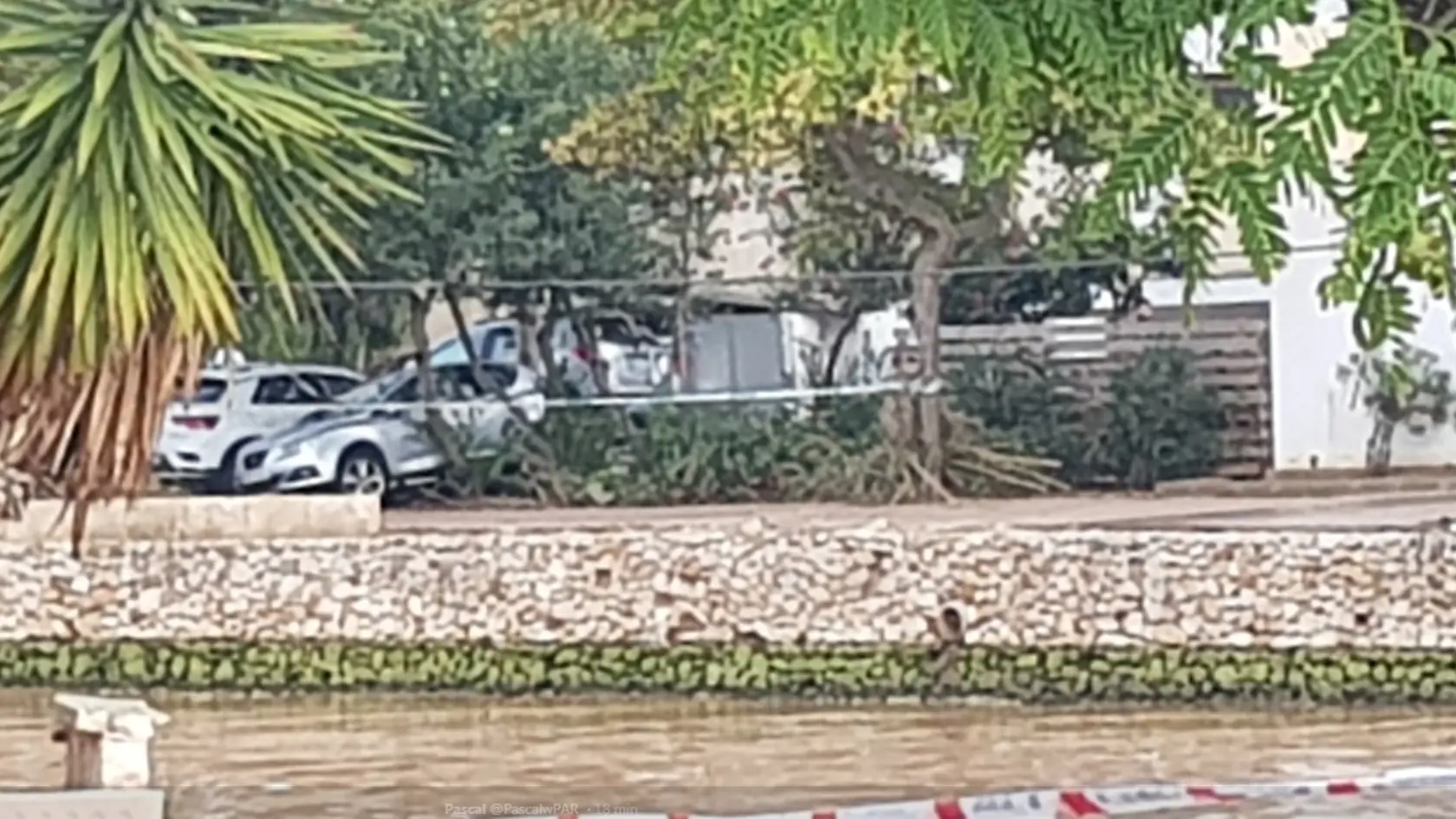 Následky povodní v mestečku S'Illot na Malorke.