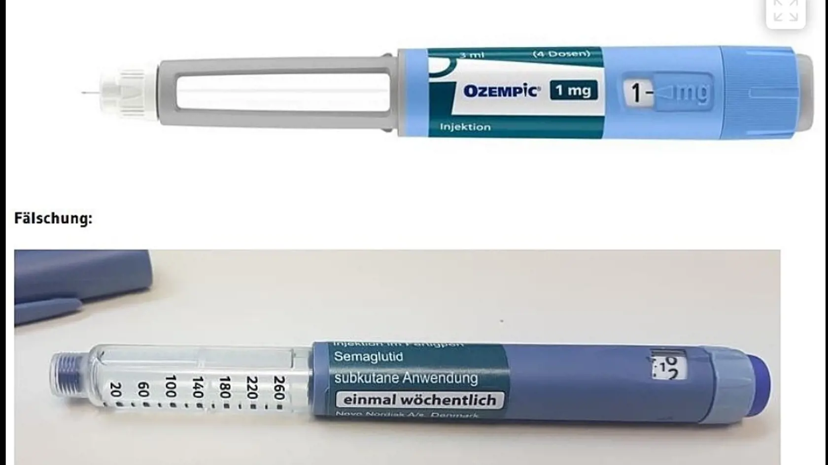 Aktuálne sa falzifikáty dajú jednoducho rozlíšiť od originálov (viď. obrázok). Pokiaľ ide o falzifikát, pero má napr. tmavomodrú farbu namiesto svetlomodrej a hlava striekačky je priehľadná.