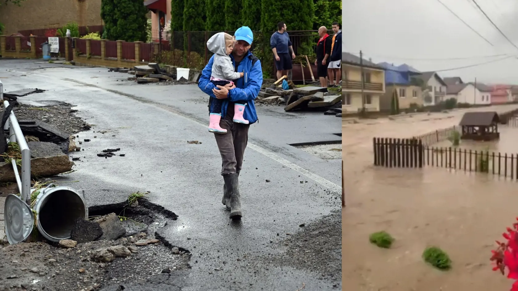 V obci Pichne spôsobili dažde masívne záplavy.
