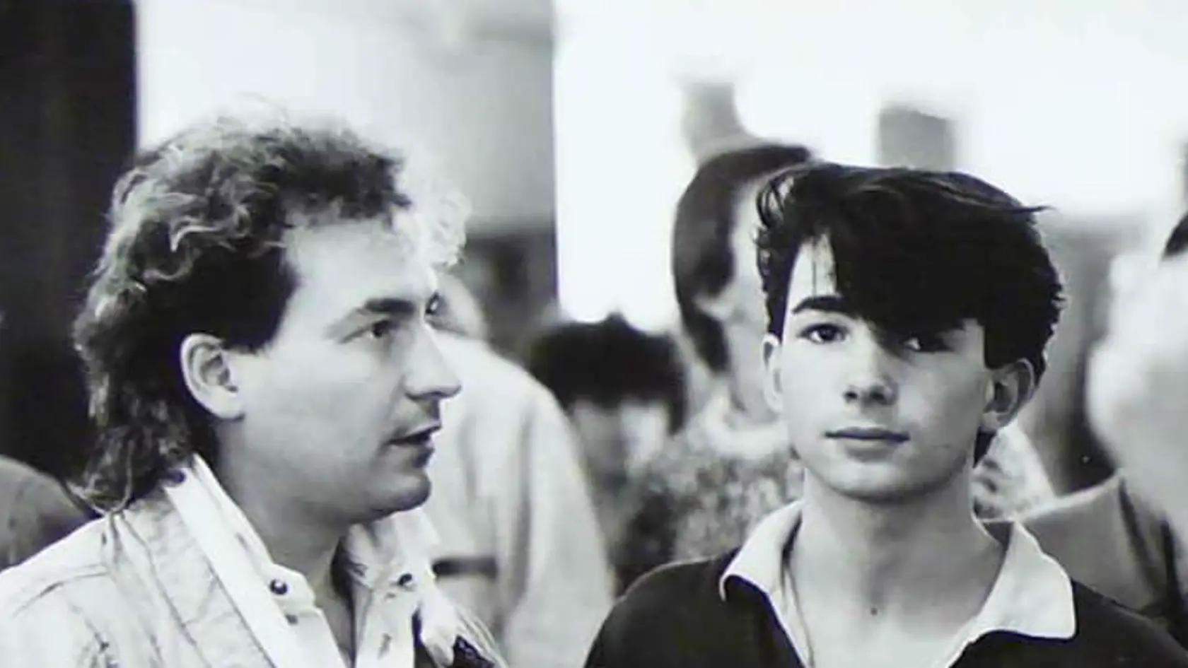 Michal David a Rudolf Hrušínsky v roku 1989.