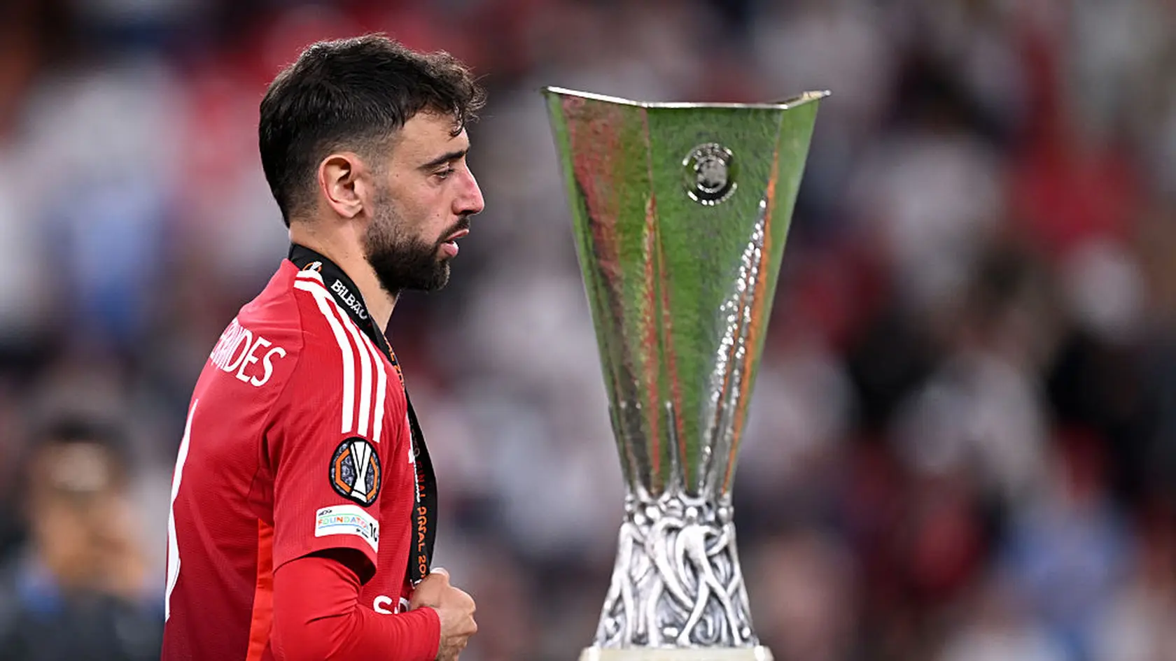 Bruno Fernandes po finálovej prehre v Európskej lige.
