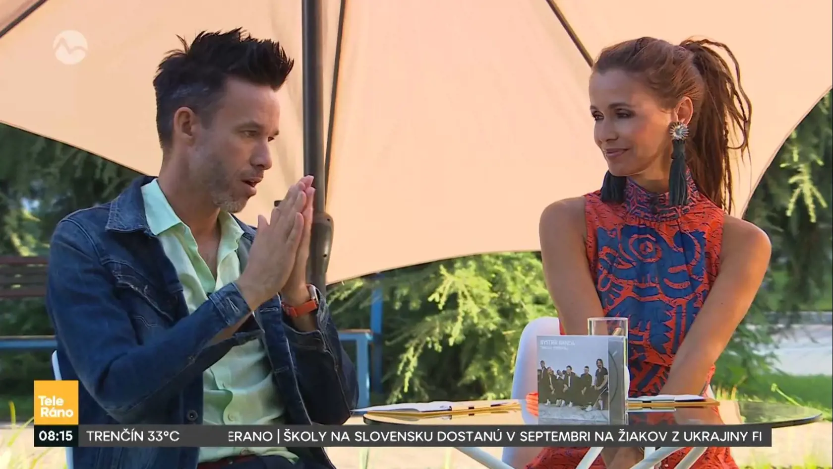 Moderátorka Lenka Šóošová predviedla v Telerána takýto indiánsky účes.