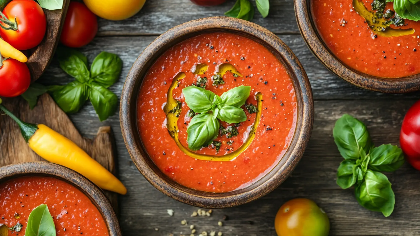 Ľadové gazpacho vás osvieži počas horúcich letných dní.