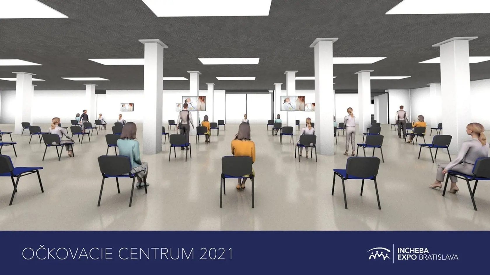 Vakcinačné centrum Incheba vizualizácia