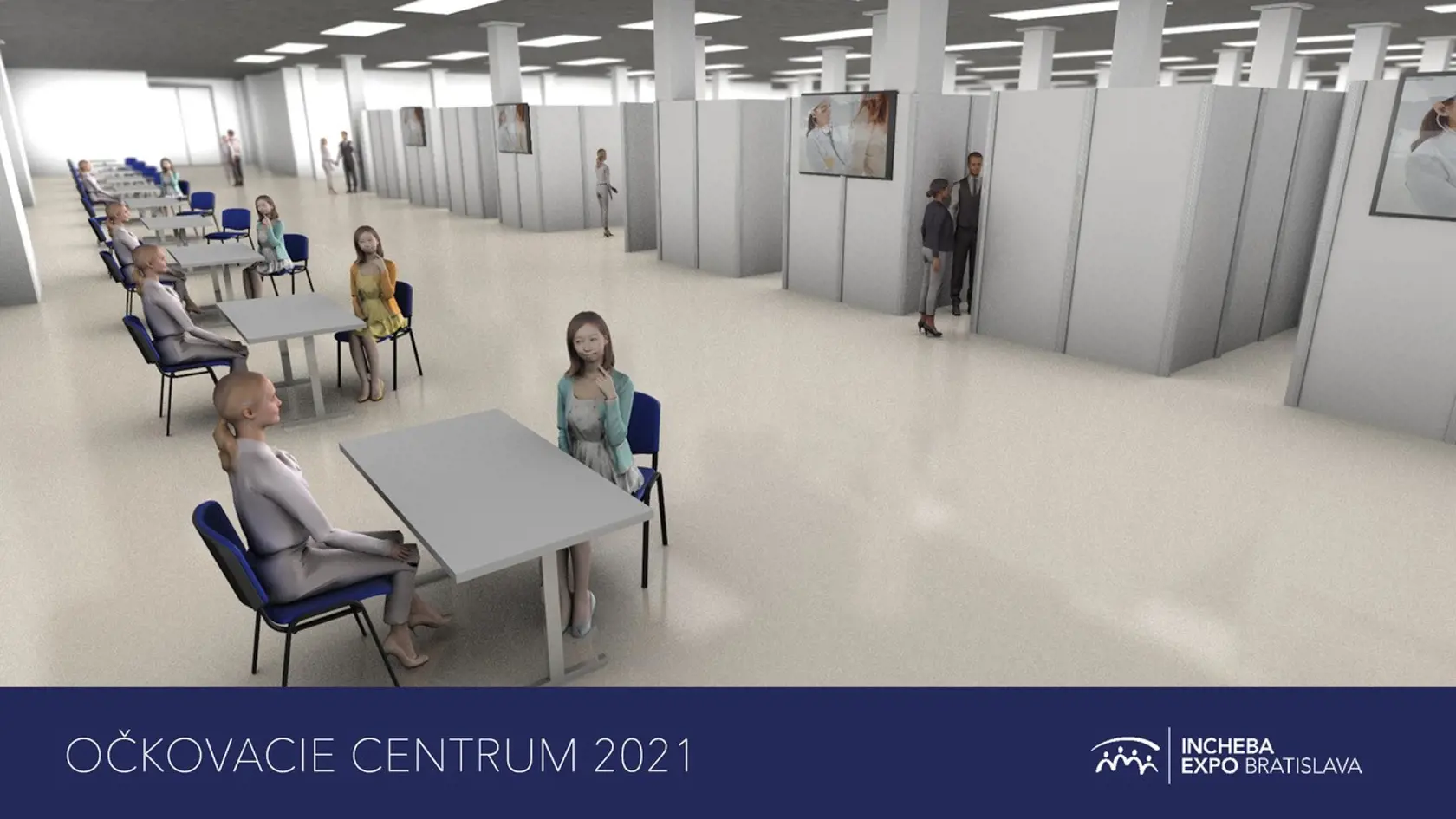 Vakcinačné centrum Incheba vizualizácia