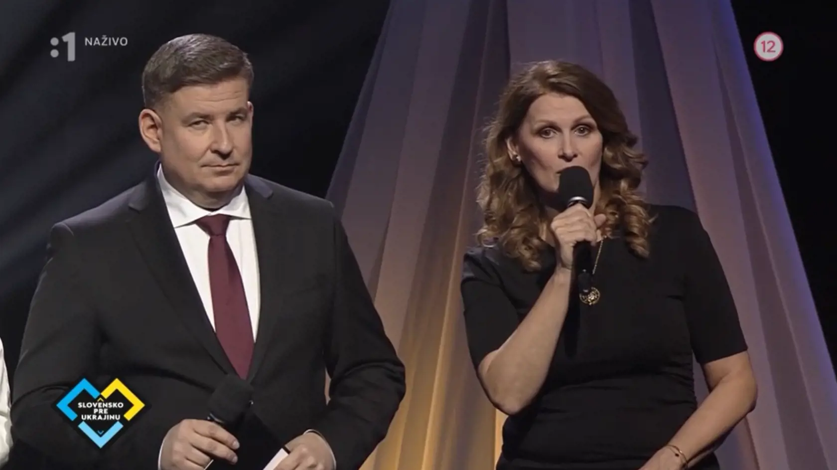 Za ukrajinské deti sa prihovoril aj Patrik Herman a Katka Brychtová.