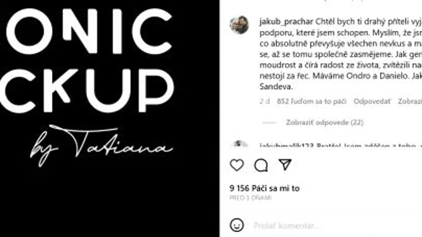 Celebrity sa postavili na stranu Ondřeja.