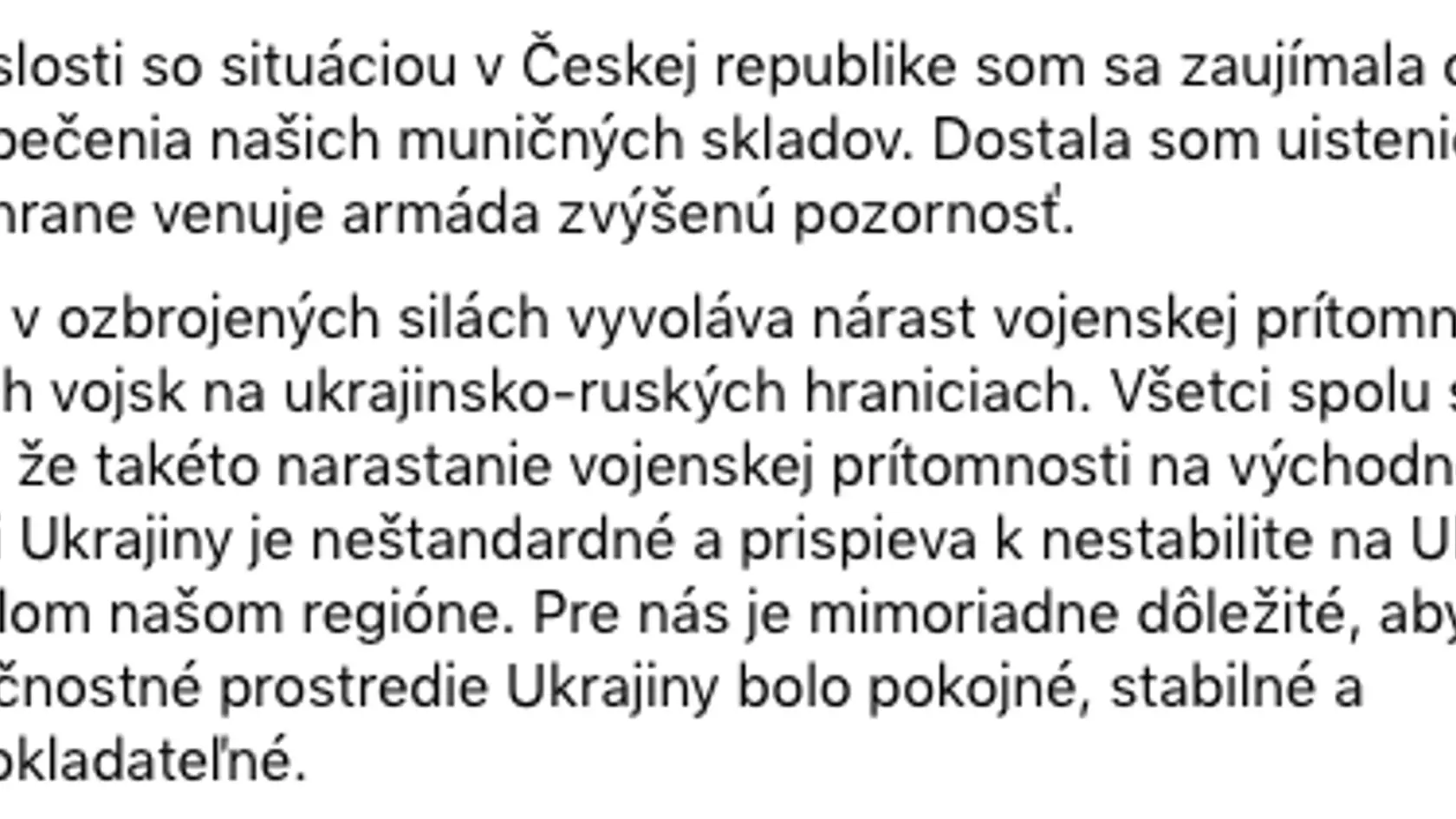 Zuzana Čaputová o stretnutí s ministrom obrany a náčelníkom Generálneho štábu.