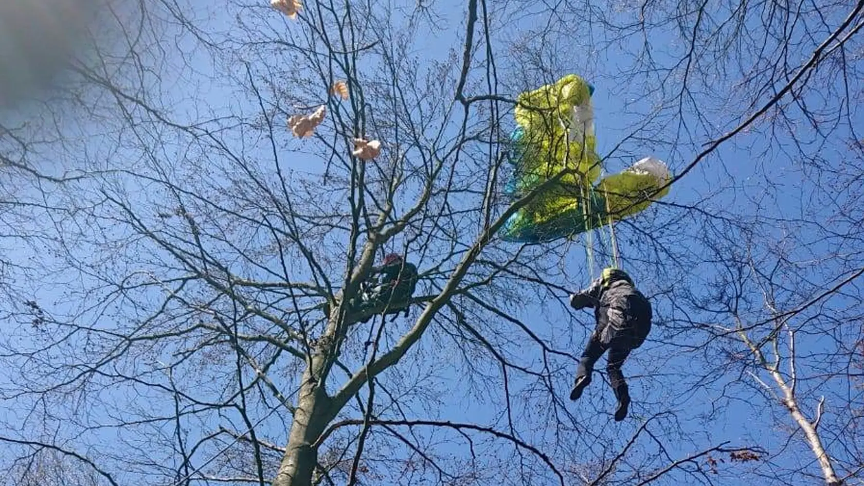 Hasiči zachraňovali paraglajdistu zo stromu. (Ilustračná fotka)