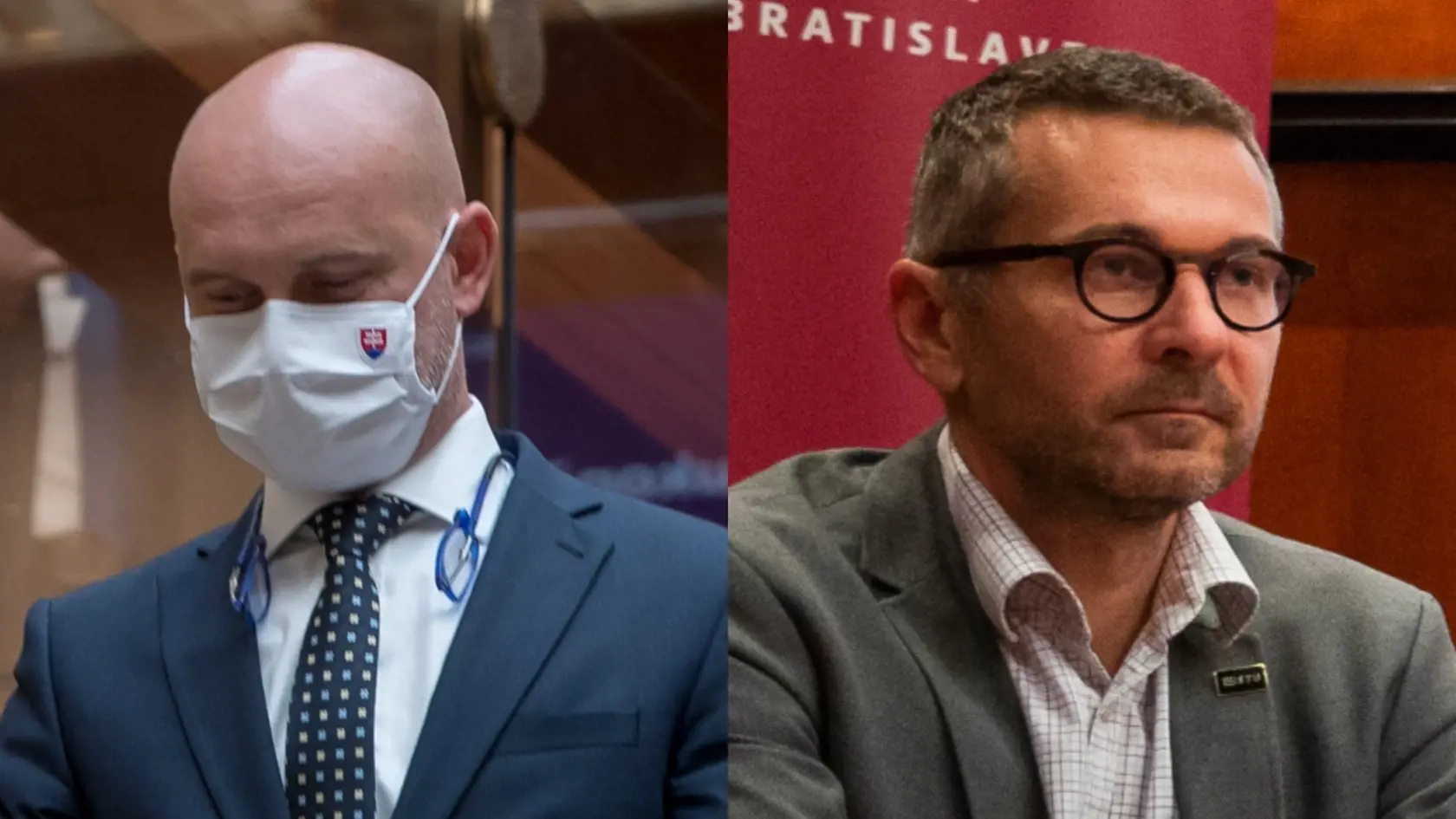 Branislav Grohling a dekan Ivan Kotuliak