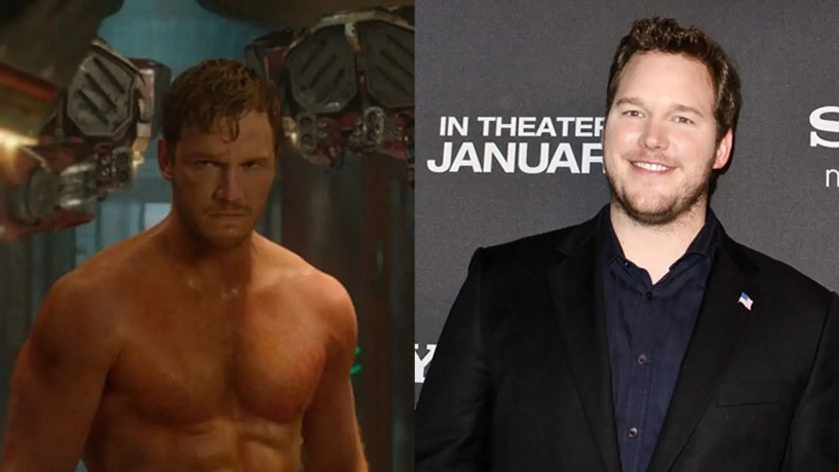 Herec Chris Pratt schudol a vypracoval sa pre film Strážcovia Galaxie.
