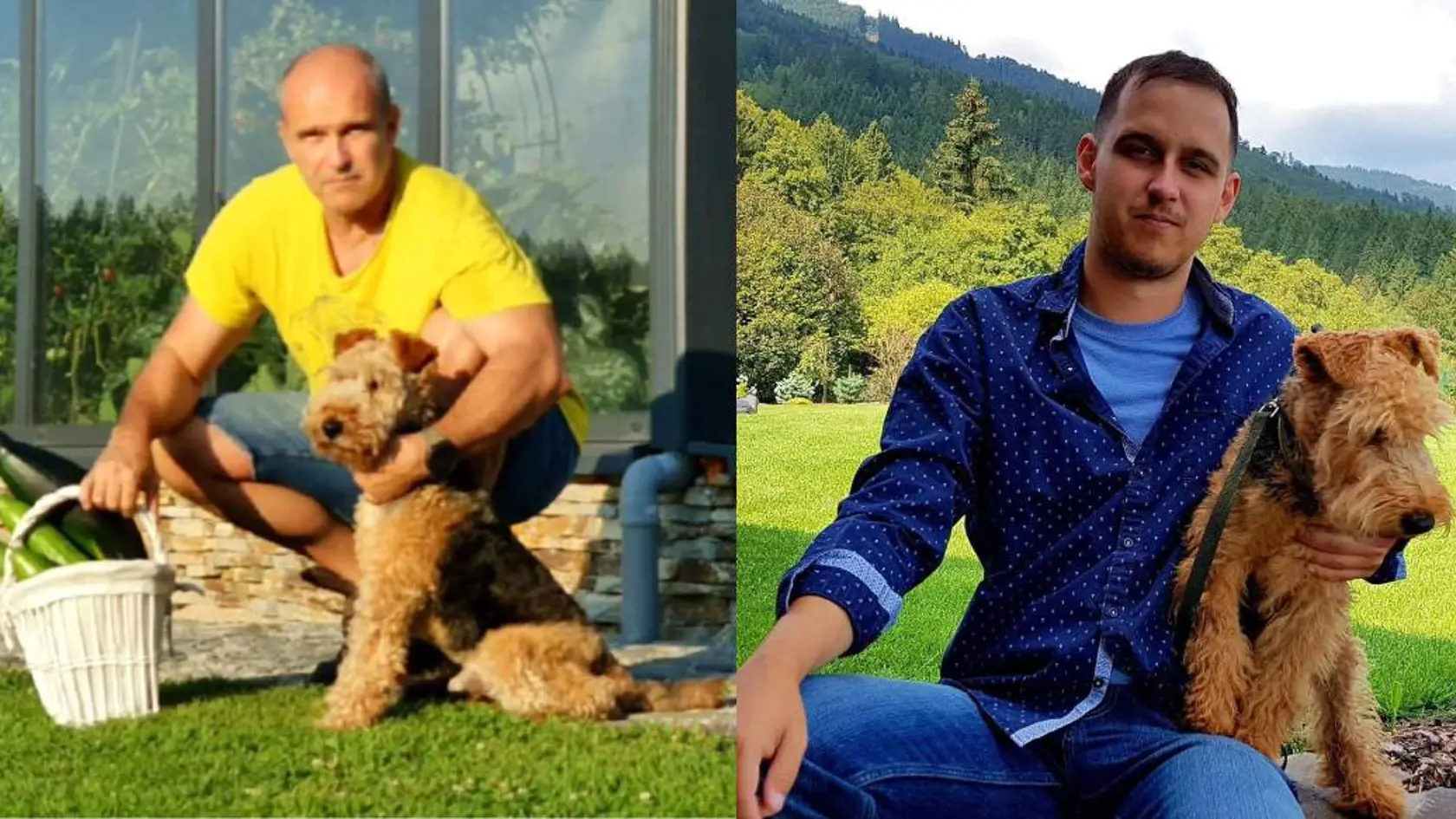 Otec a syn. Milan Lučanský a syn Adam. Obaja s domácim miláčikom Kony.