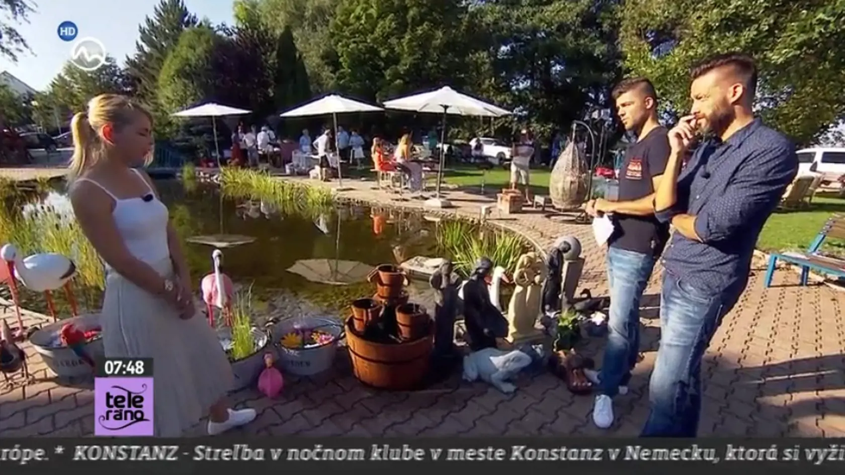 Roman Juraško a Tomáš Juríček ukazovali divákom, ako si okrášliť doma balkón fontánkou.